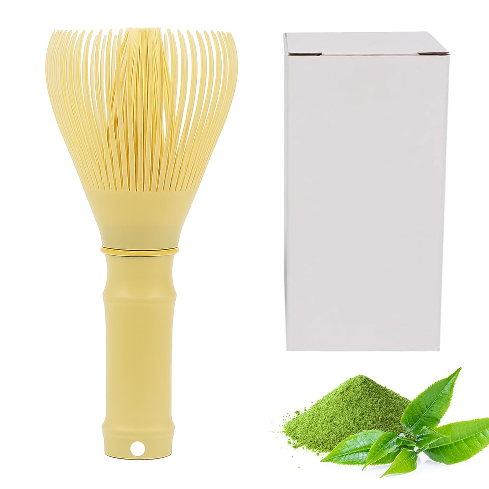 Resin Matcha Whisk Traditional Japanese Chasen Matcha Stirrer Gifts for Tea Lovers Plastic Matcha Whisk with Hanging Hole for Authentic Tea Preparation