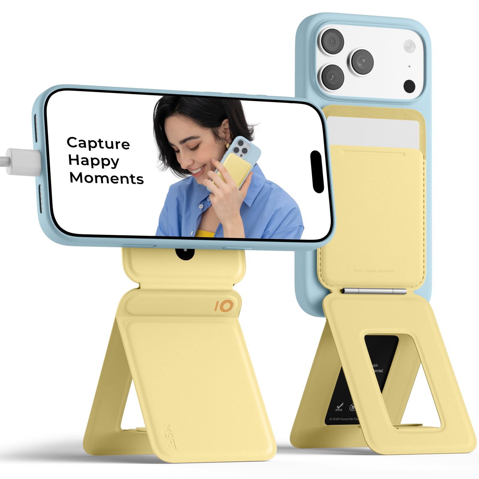 MOFT Phone Tripod Stand &amp; Wallet, NFC Card Holder, Hold 1-2 Cards