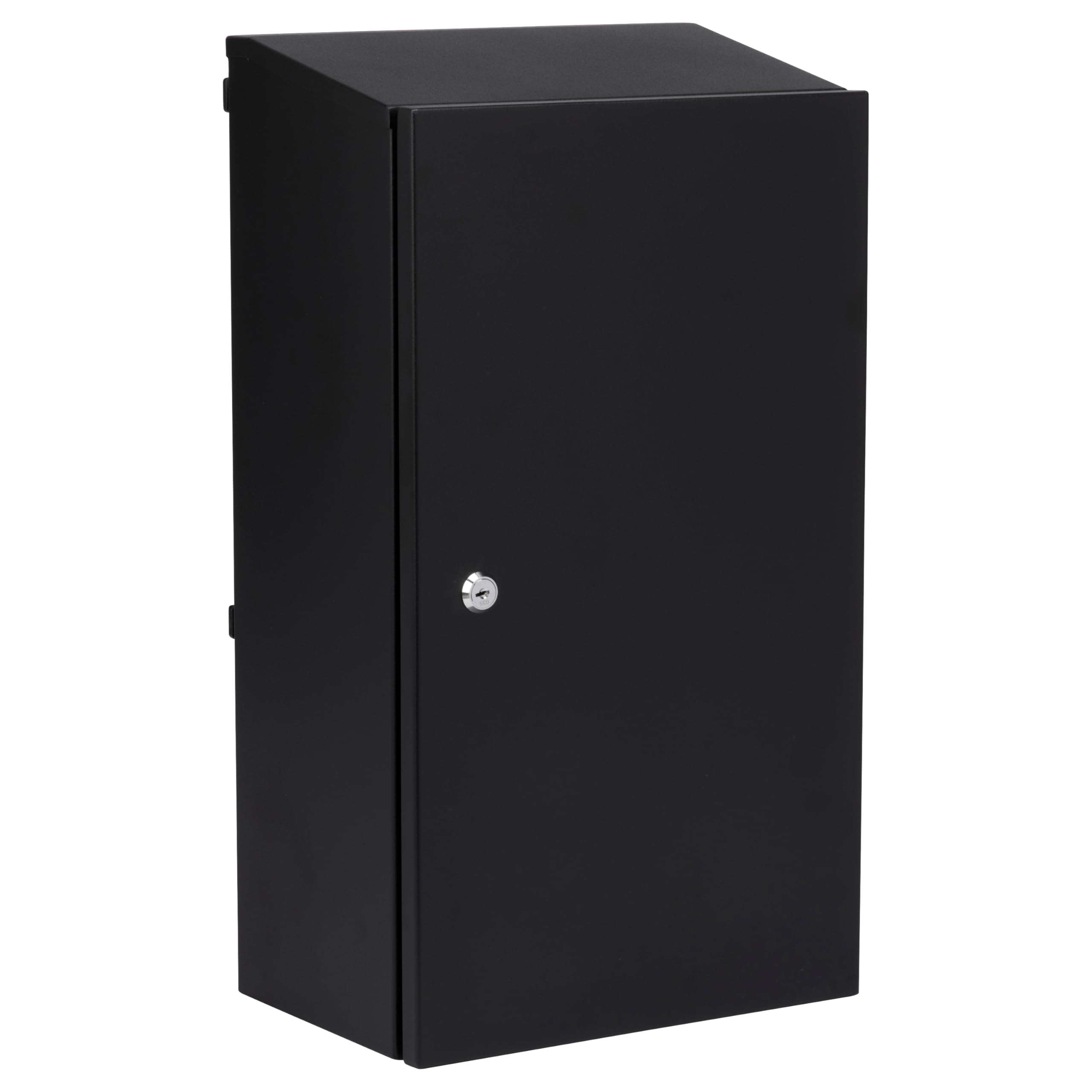 Sterling Secure Steel Gate & Railings Postbox, Black, Large, MB25BK