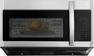 BLACK+DECKER Over the Range Microwave Oven with Air Fryer, Convection, and Bake Modes, 1.5 cu.ft., Stainless Steel, 900 Watts, EC942K6CE-SS