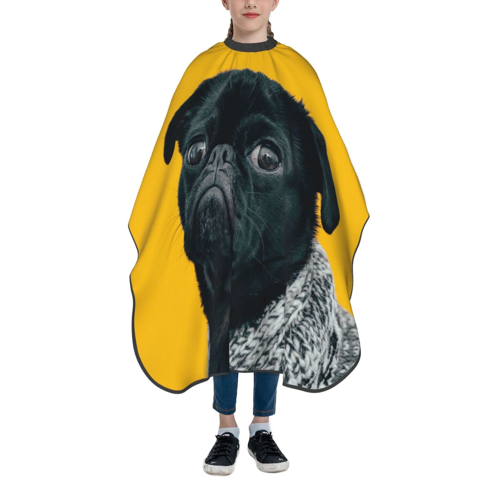 Personalized Custom Barber Cape for Kids Hair Cutting Capes Salon Hairdressing Apron with Adjustable Neckline Haircut Cape for Home Salon Barbershop (Kids - 39 x 47 inch)