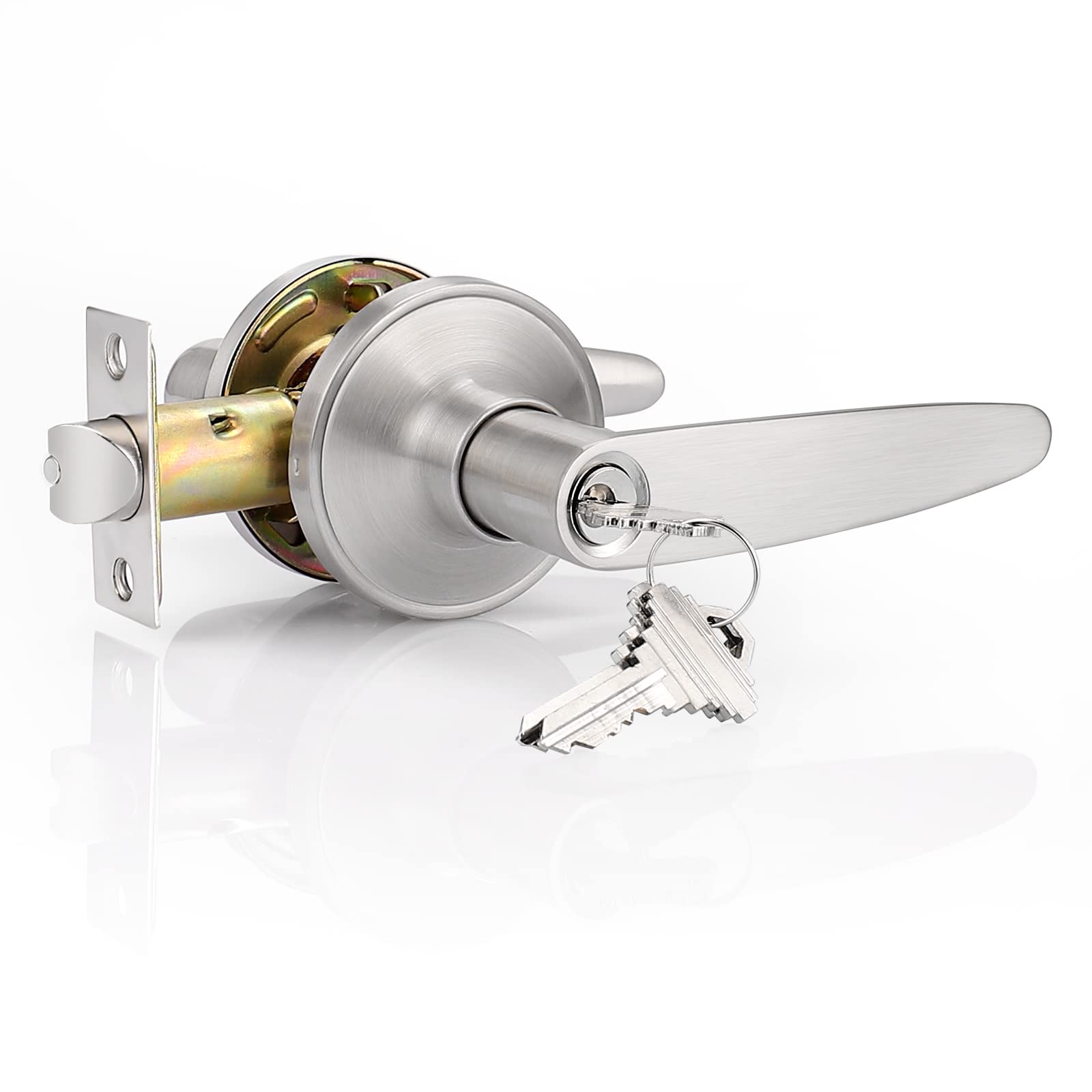 Buy Probrico 2 Pack Door Handles with Keys, Interior Door Locks for