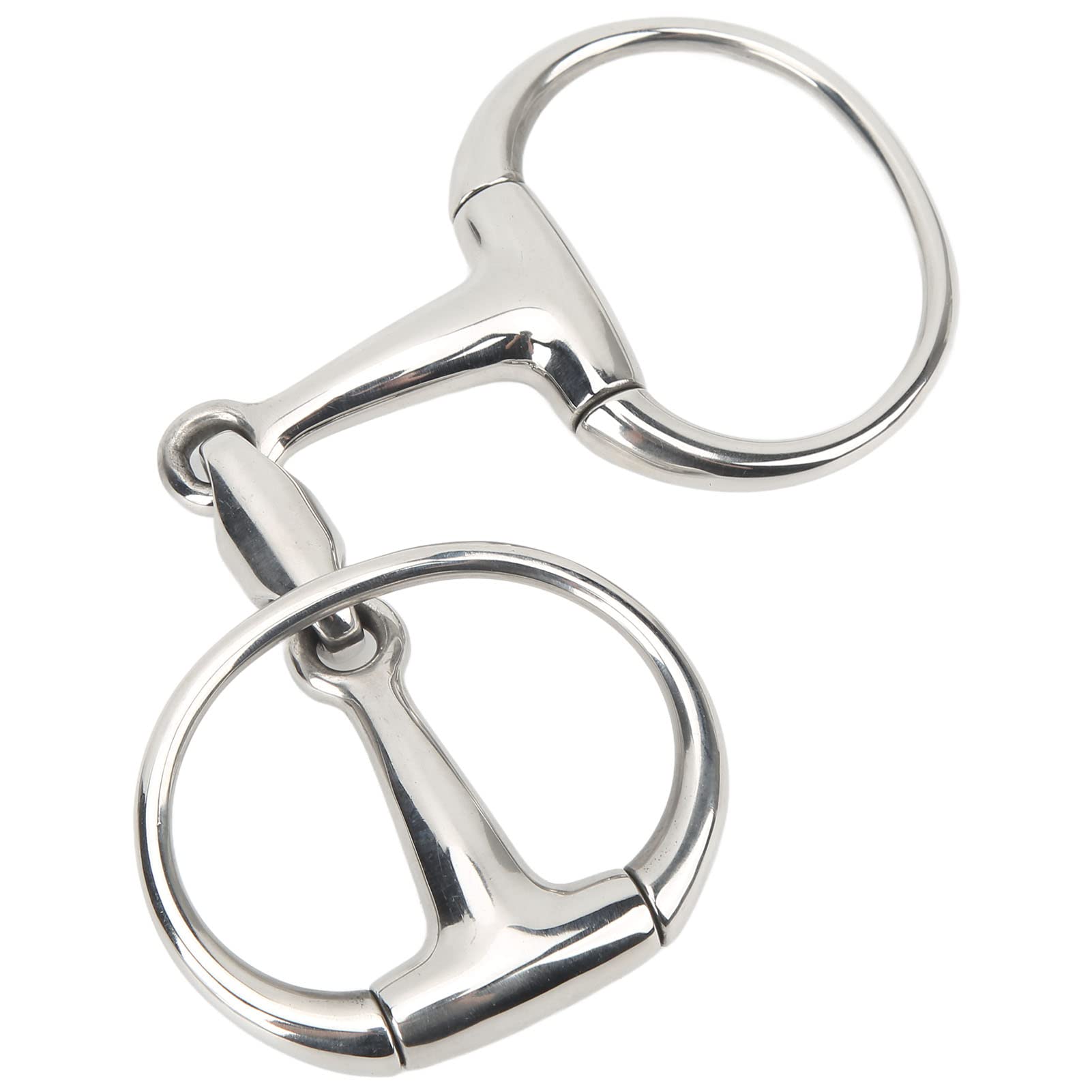 Mors en acier inoxydable pour chevaux, 12 cm, design anti-morsure pour un contrôle confortable