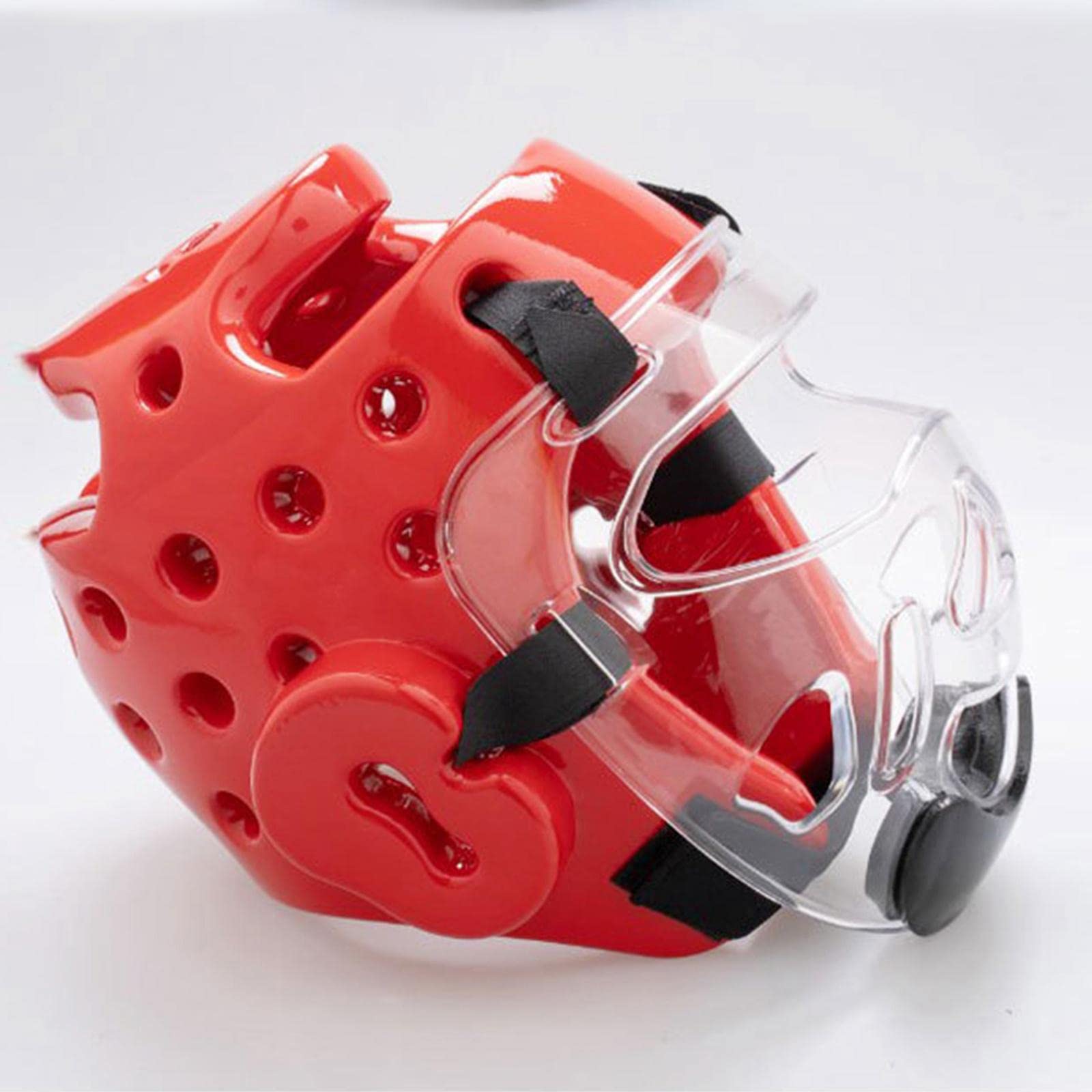 Boxing Faceshield, Colaxi Clear Taekwondo Mask Protective Detachable Thickening Face Shield Head Cover, Face Protection Cover Head Gear Face Guard for Boxing Karate, Kids