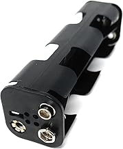 8 x AA Battery Holder with Coil Spring Contacts – Snap-Fit Connectors for Secure Power Housing