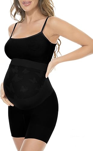Rheane Fajas de maternidad prémium para vestidos de maternidadropa interior de embarazo de cintura alta para evitar rozaduras (S-3XL)