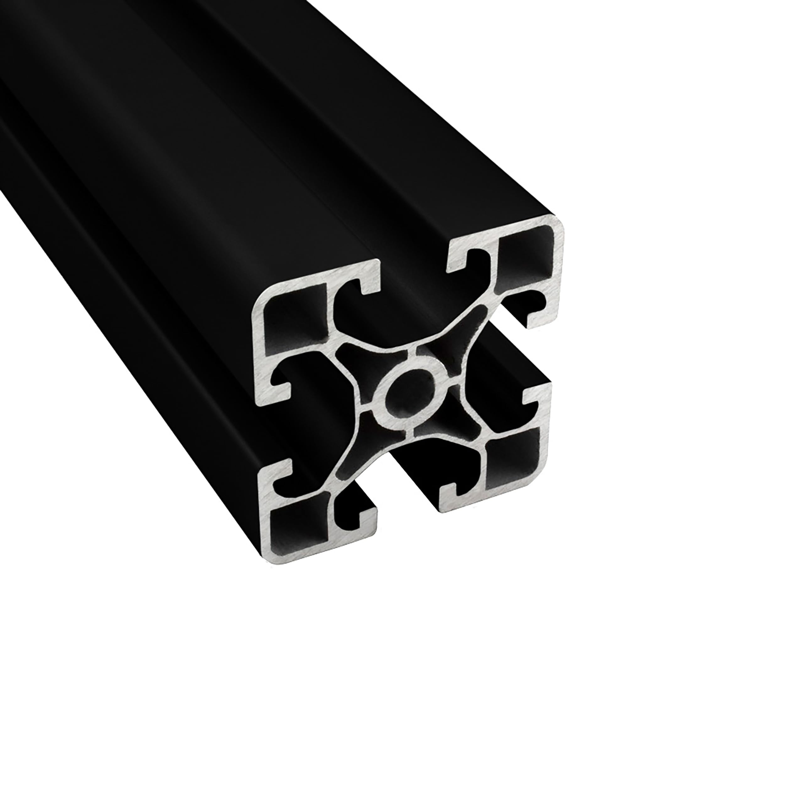 KLAK 40 - Aluprofil 12 Stück 40x40mm light 2m Systemprofil Nut 8 schwarz