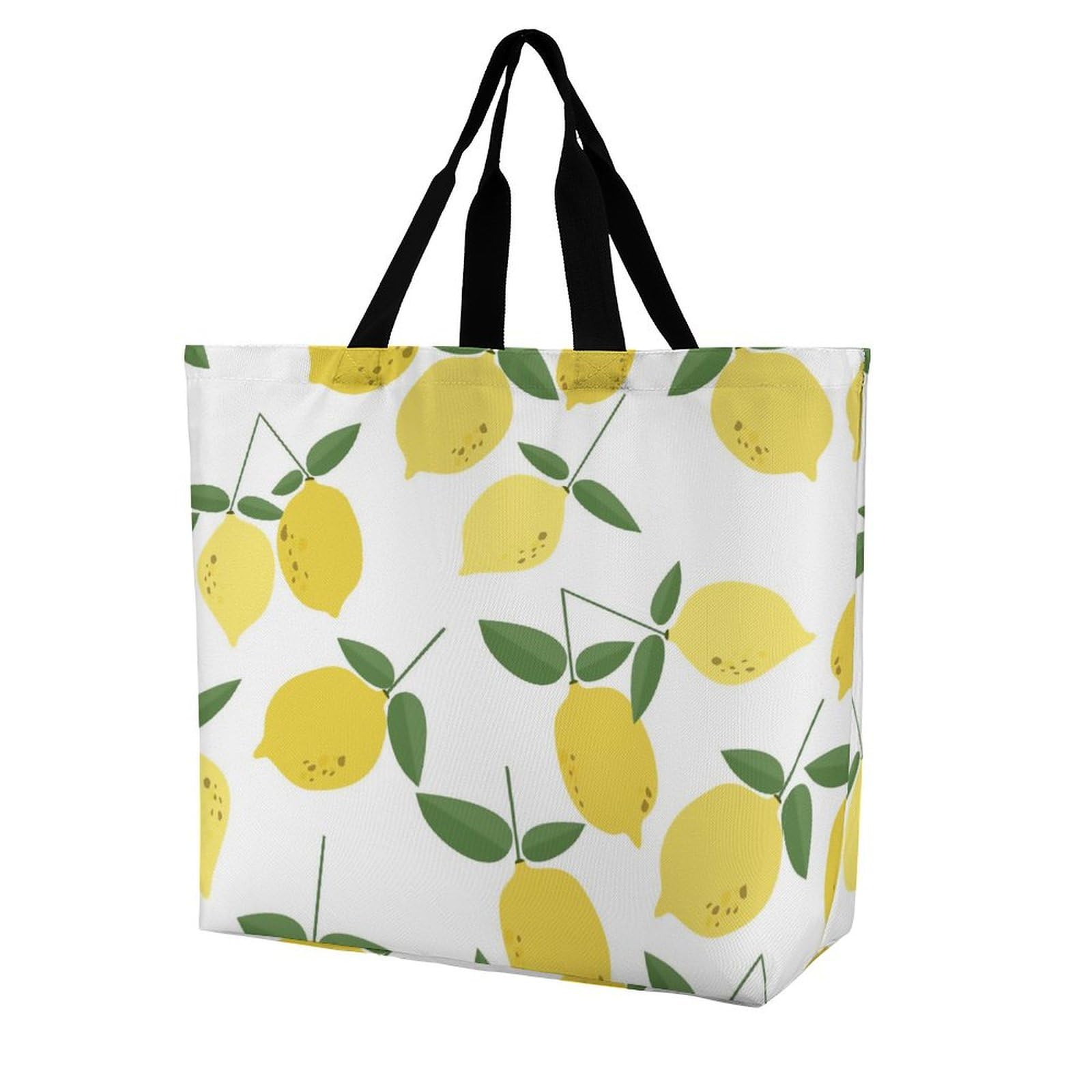 Amazon.co.jp: トートバッグ フルーツ柄 レモン柄 ハンドバッグ