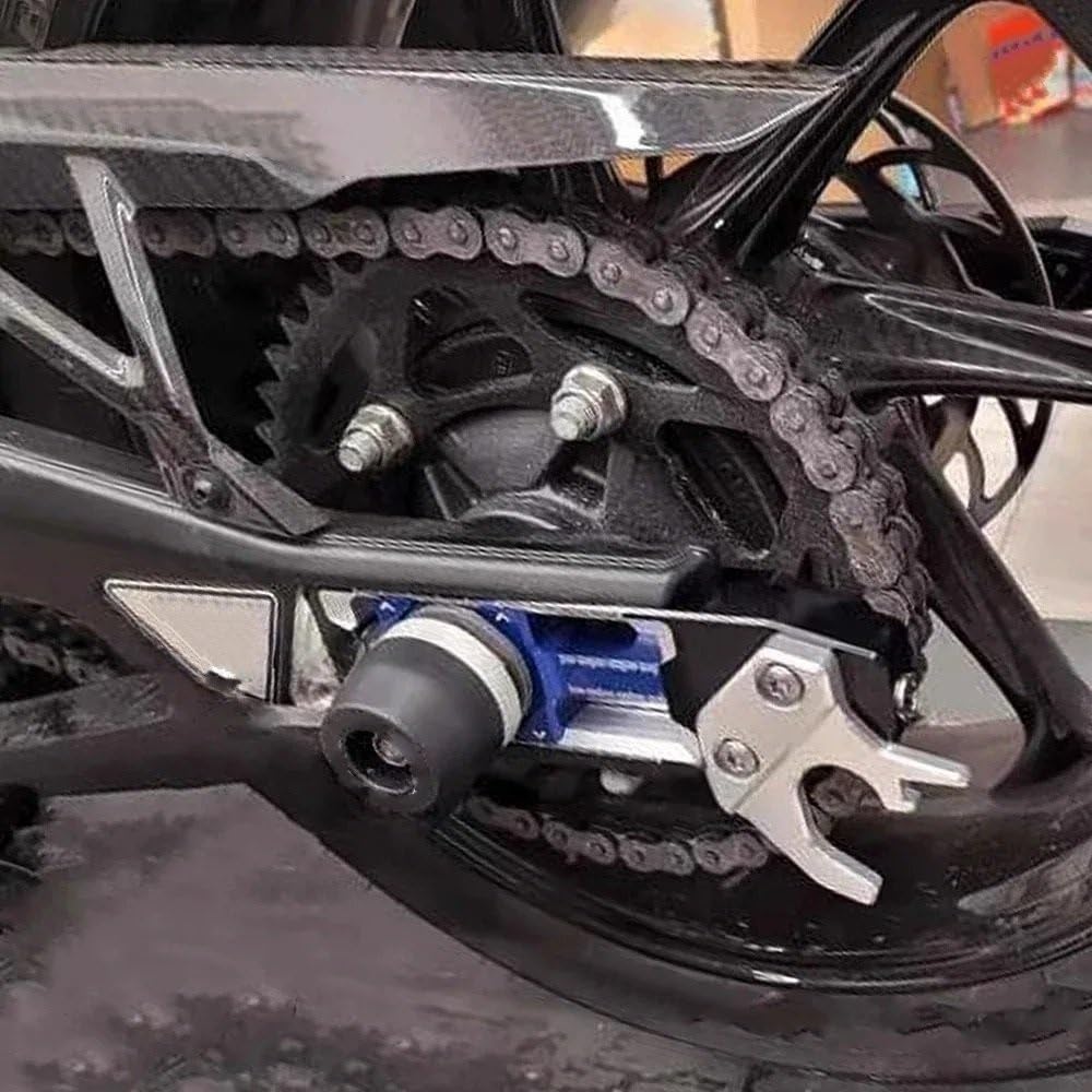 Ajusteur de Chaîne Curseurs de tendeur de chaîne d'essieu arrière, adaptés à la BMW S1000RR S1000R S1000XR M1000R S 1000 RR R XR Tendeur de Chaîne de Réglage de
