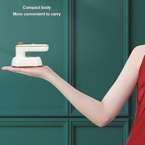 Miniatura 5 de Mini máquina de planchar, termostato de mango plegable giratorio, plancha de vapor portátil de mano, vaporizador de ropa de viaje, mini máquina de