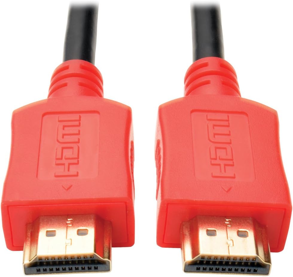 TRIPP LITE P568-010-RD 10' High-Speed HDMI Cable with Digital Video & Audio, High-Definition Video 4Kx2K M/Red