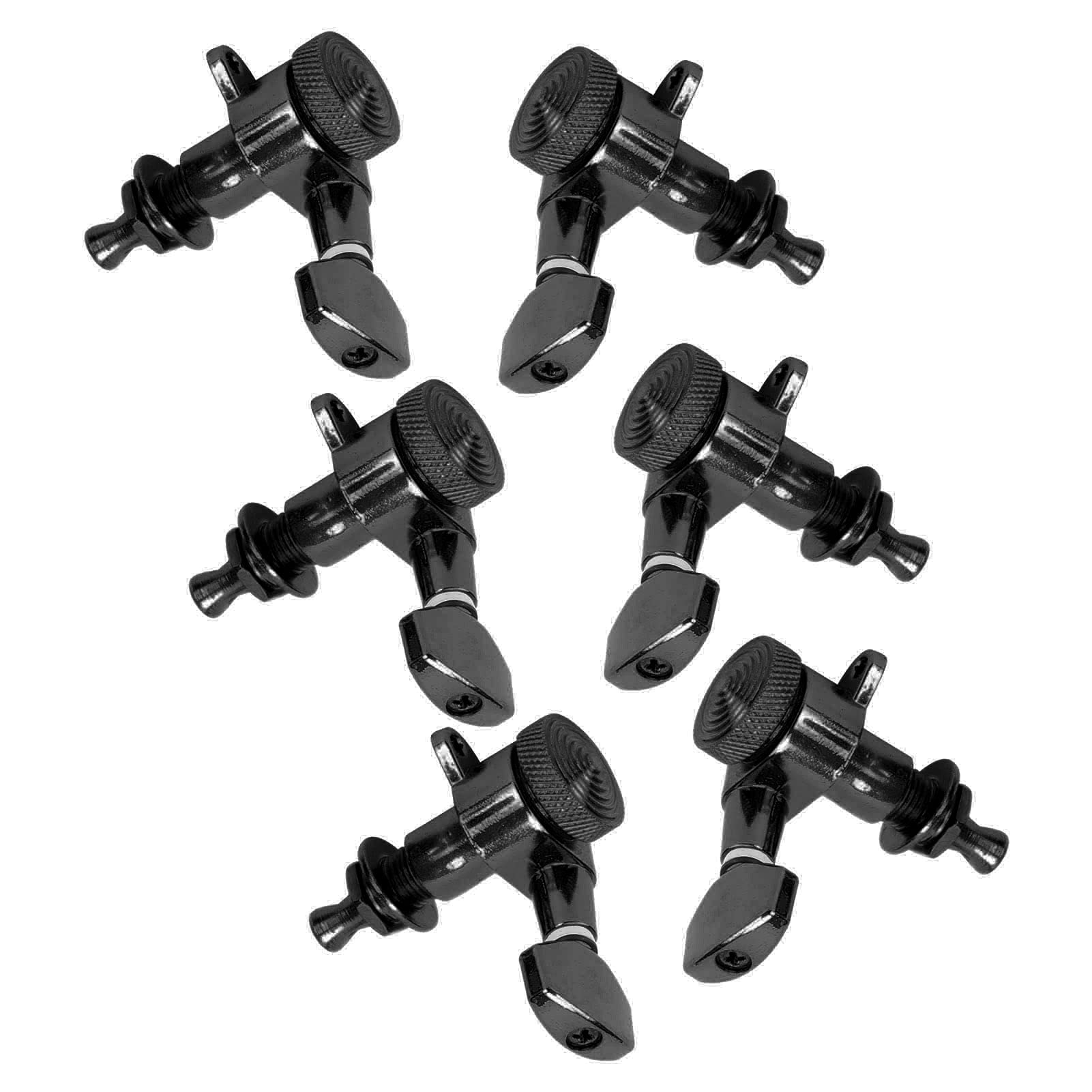Guyker Vintage Locking Tuners 6-Piece Guitar Locking Tuners Set – Black ...