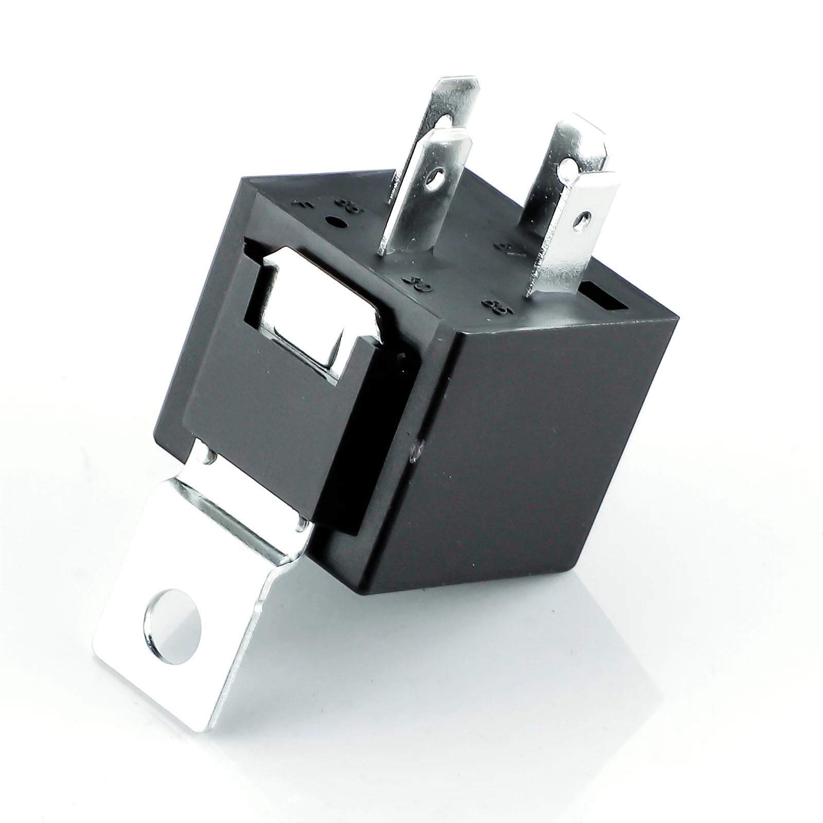 Relé automotriz JD1912 con soporte de hierro, 12 V, 40 A, 4 pines, 1/2/3/4/5 piezas(12V-40A-4Pin-5pcs)