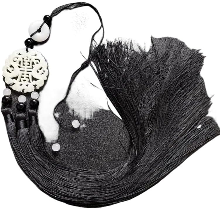 Chinese Knot Tassels Pendant 1pcs Chinese Ancient Style Waist Hanging Pendant Robe Hanfu All-Match Tassel Decor Accessories Women Men Gift New(E)
