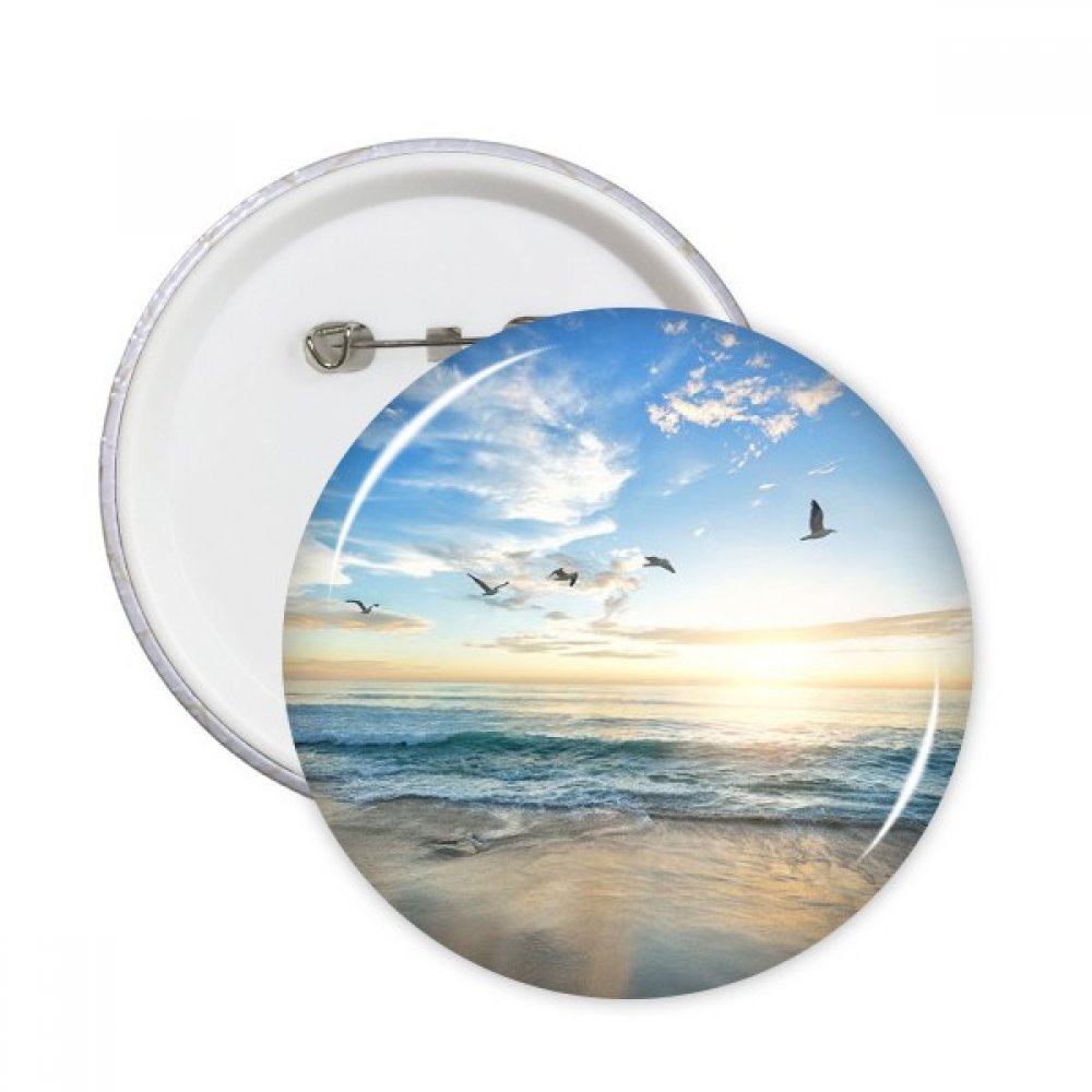 Pins badge rond ocean sand beach pour masquer une imperfection