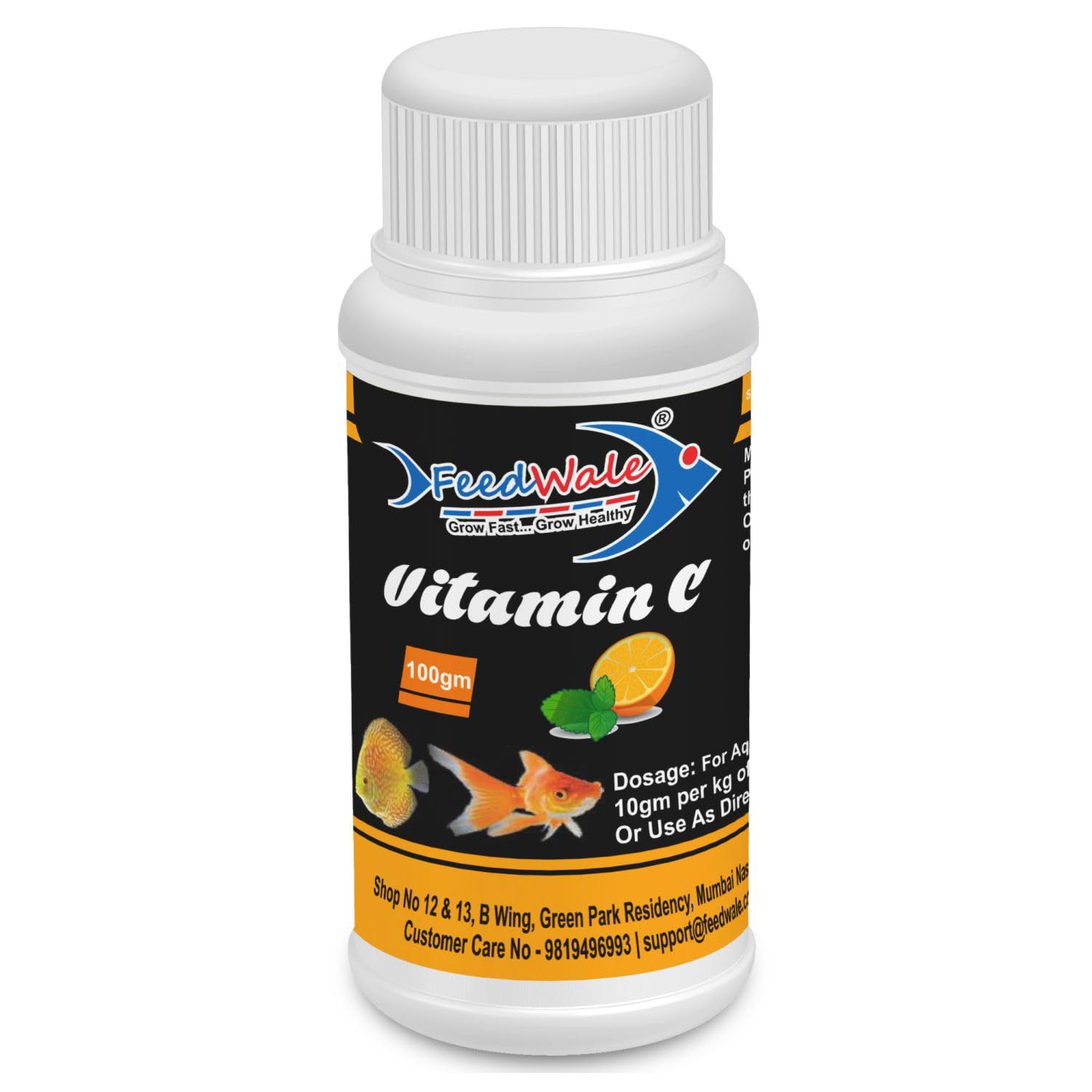 FeedWale Aquarium Vitamin C 100gm Fish Feed Supplement for Better Growth of Ornamental Fishes (B09C2FQ1H4) Amazon Price History, Amazon Price Tracker