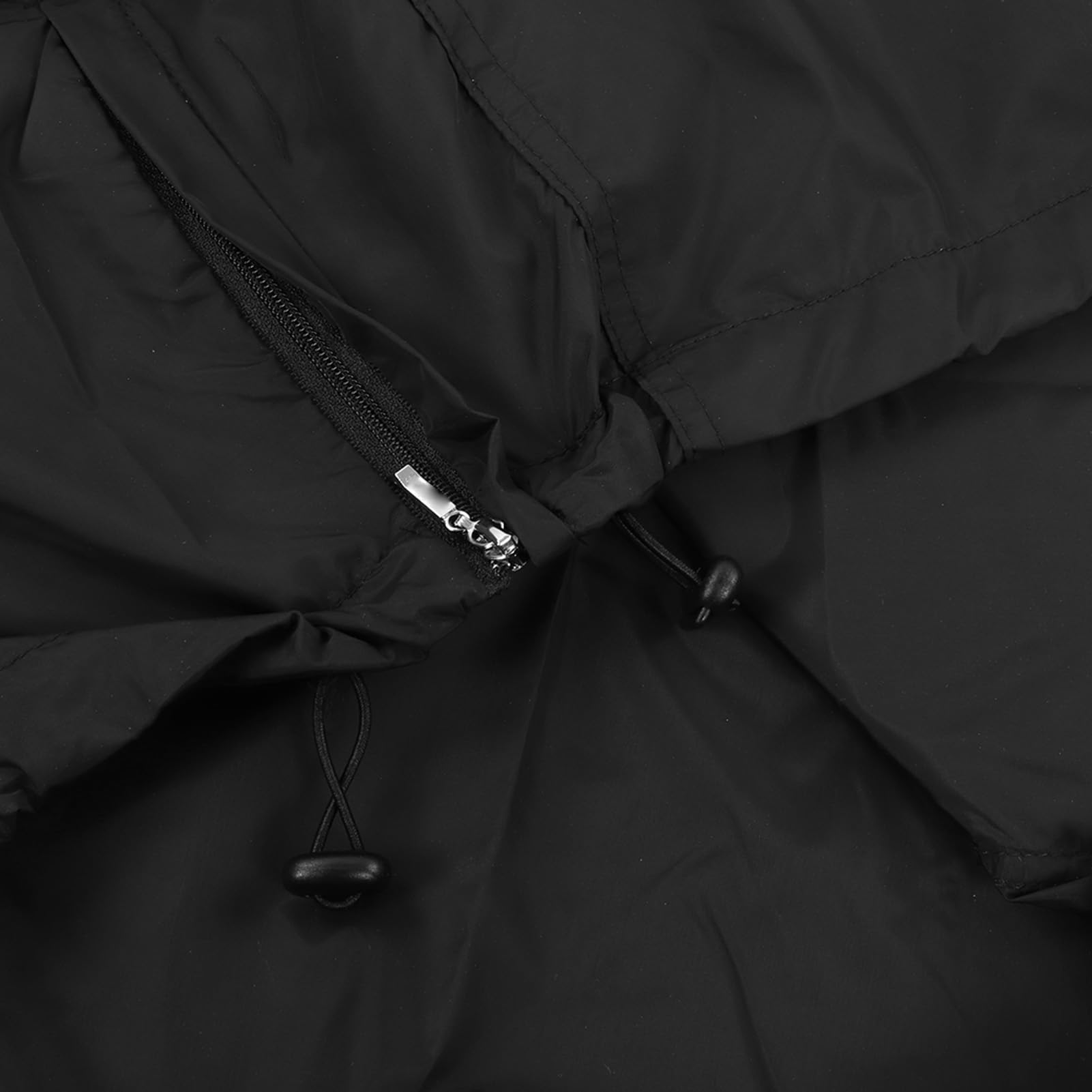 Cortavientos para Ciclismo, Chaqueta Reflectante Impermeable Ligera para Deportes Al Aire, Correr, Senderismo, Ciclismo, Poliéster Negro (L)