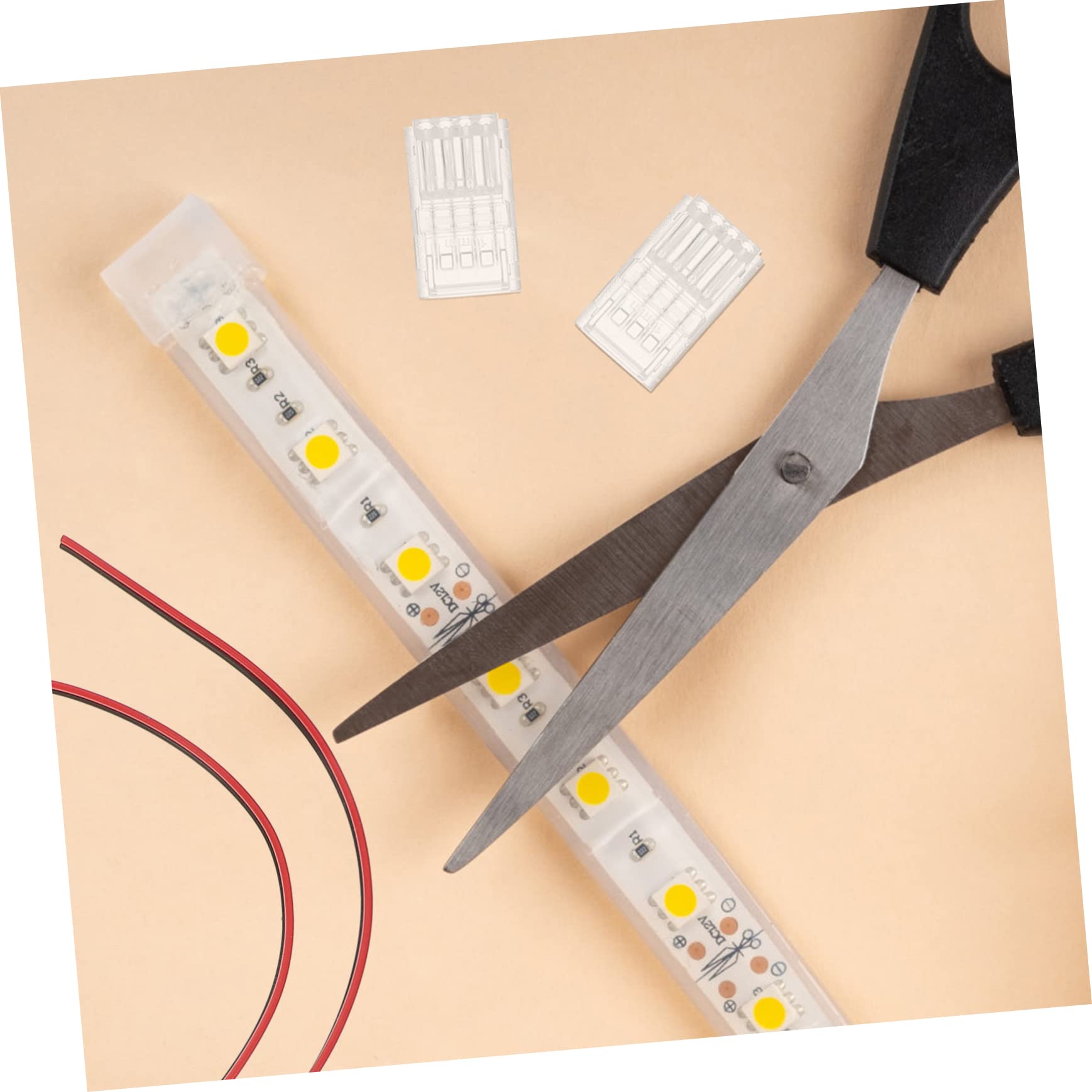 PRETYZOOM 4sätze Pin Lichtverbinder Mit -clips Kabel Und Schraubendreher Für -streifenanschlüsse Installieren Löten