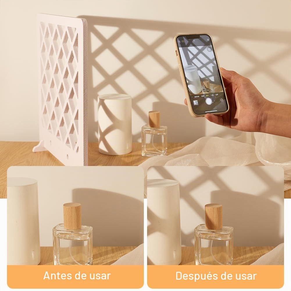 CREATCABIN 3 pieza de 3 estilos de Tableros de Luz Y Sombra para Fondo de Fotografía, Tableros de Sombras, Productos Pequeños, Fondos de Sesión de Fotos Planos, Tableros para Fotografía de Productos d