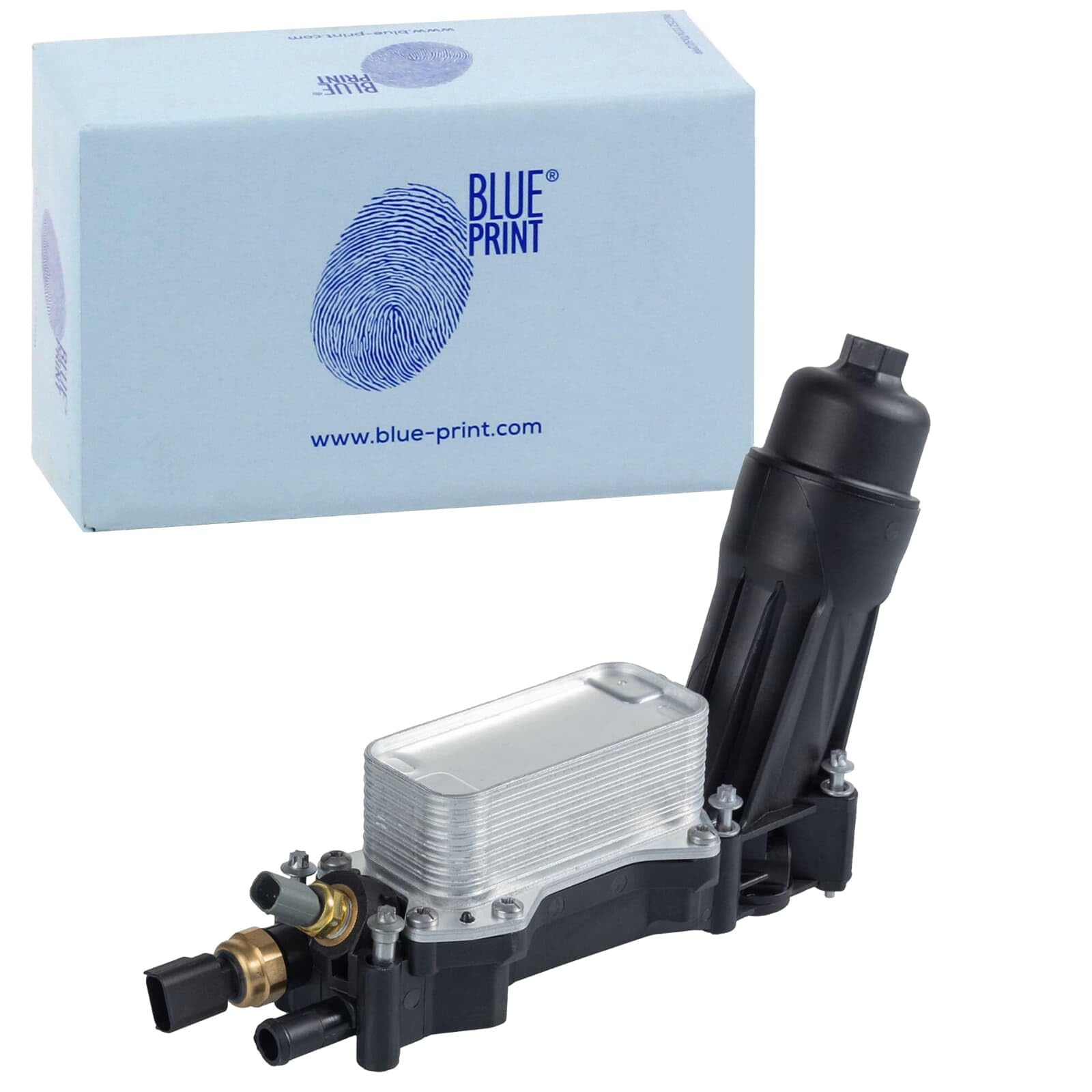 Blue Print ADBP210029 obudowa filtra oleju z filtrem oleju i chłodziarką oleju, 1 sztuka
