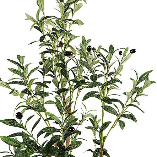 Yoleo 5Ft Artificial Olive Tree Faux Tree With 440 Lifelike Leaves Fake Plant For Living Room Bedroom Balcony Corner Office Decor #TOP5