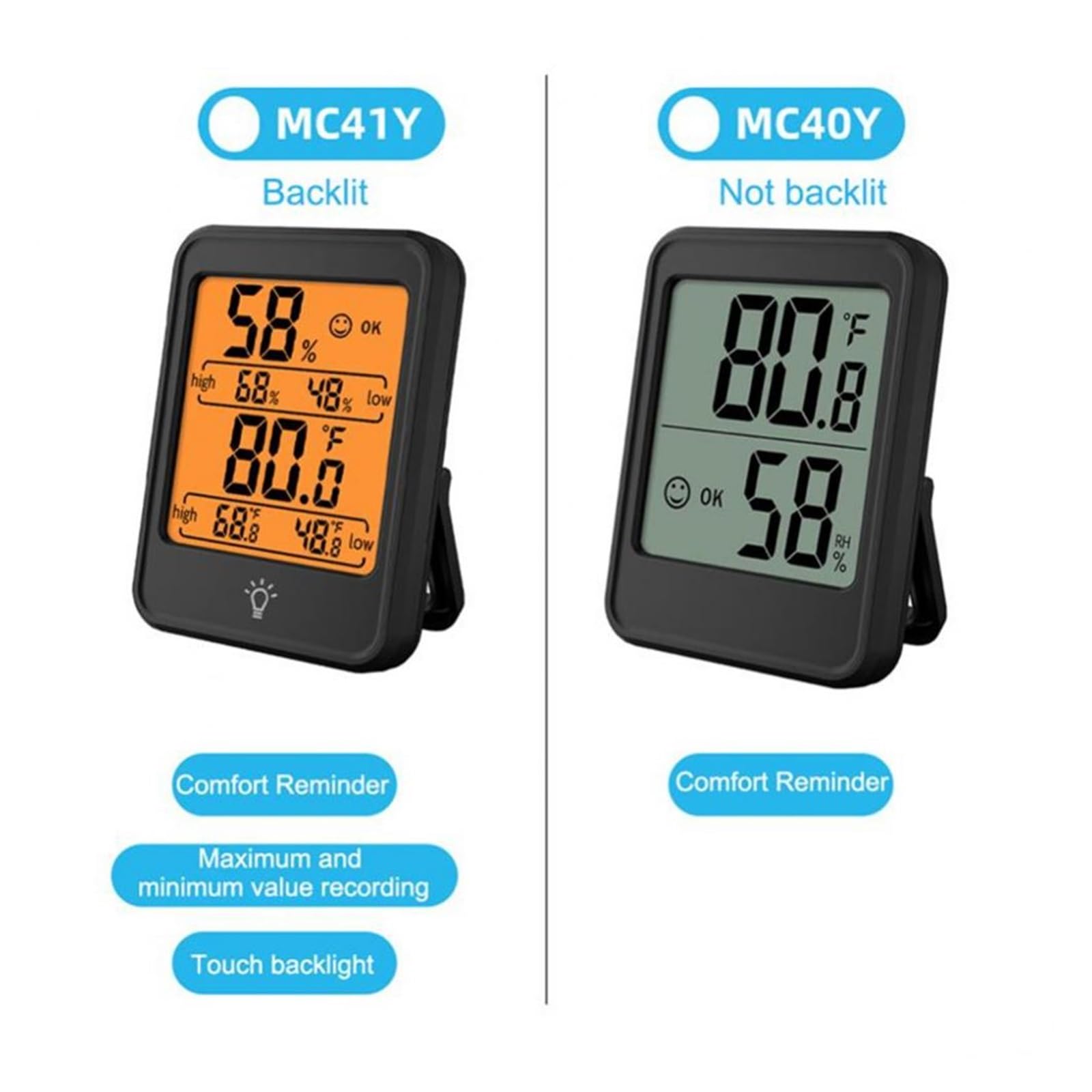 Termohigrómetro Digital LCD, termómetro higrómetro, medidor de Humedad y Temperatura para Interiores, Sensor, estación meteorológica