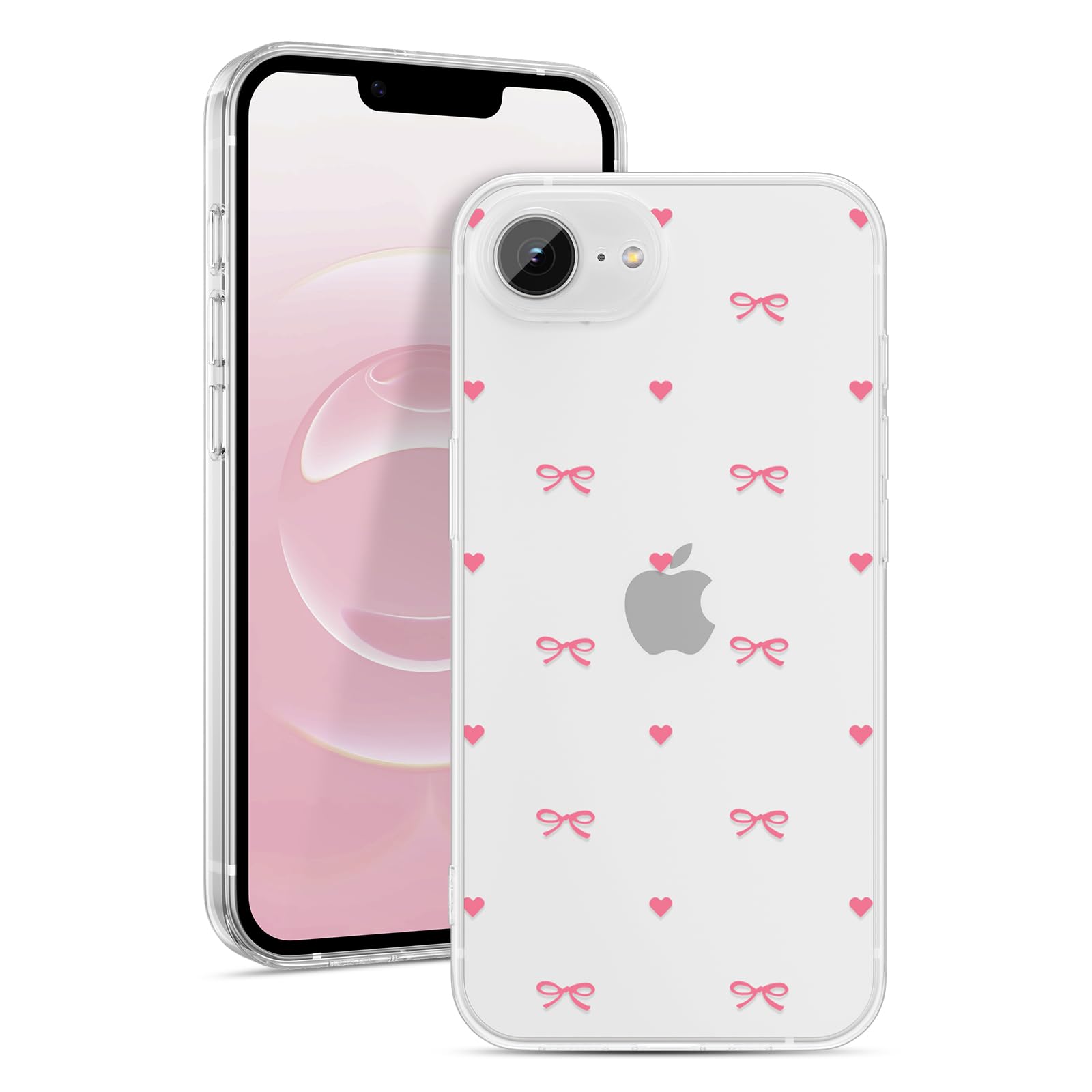 ZTOFERA Klare Hülle mit Schleife für iPhone 16 Series