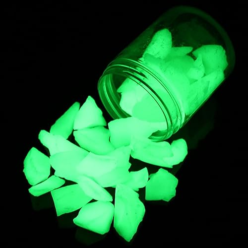 Miniatura 2 de Alan Stone Grava que brilla en la oscuridad, piedras decorativas de grava de acuario, piedras decorativas de grava brillante para acuario, pecera,