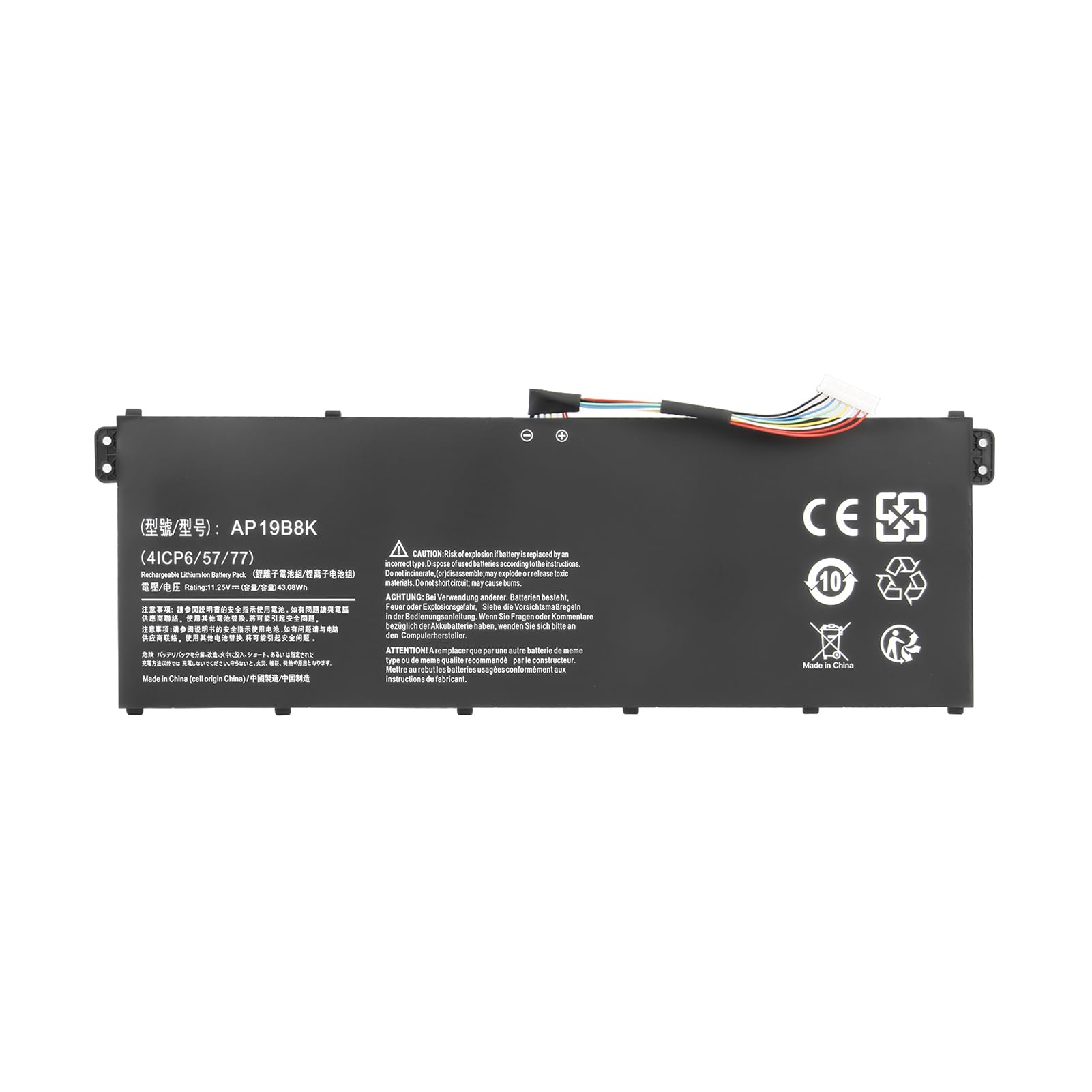 AP19B8K AP19B5K Akku für Acer Aspire 3 A315-56 A315-57 A315-57G A315-58 A315-58G A315-59 A315-59G A317-52 A317-53 A317-53G Extensa 15 EX215-54 EX215-54G