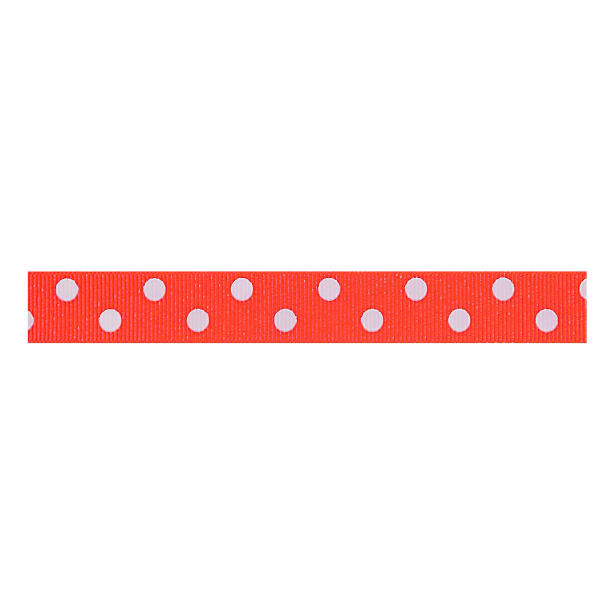Berisfords Spotty, Polyester, Flo Orange, 10.2 x 3 x 10.2 cm