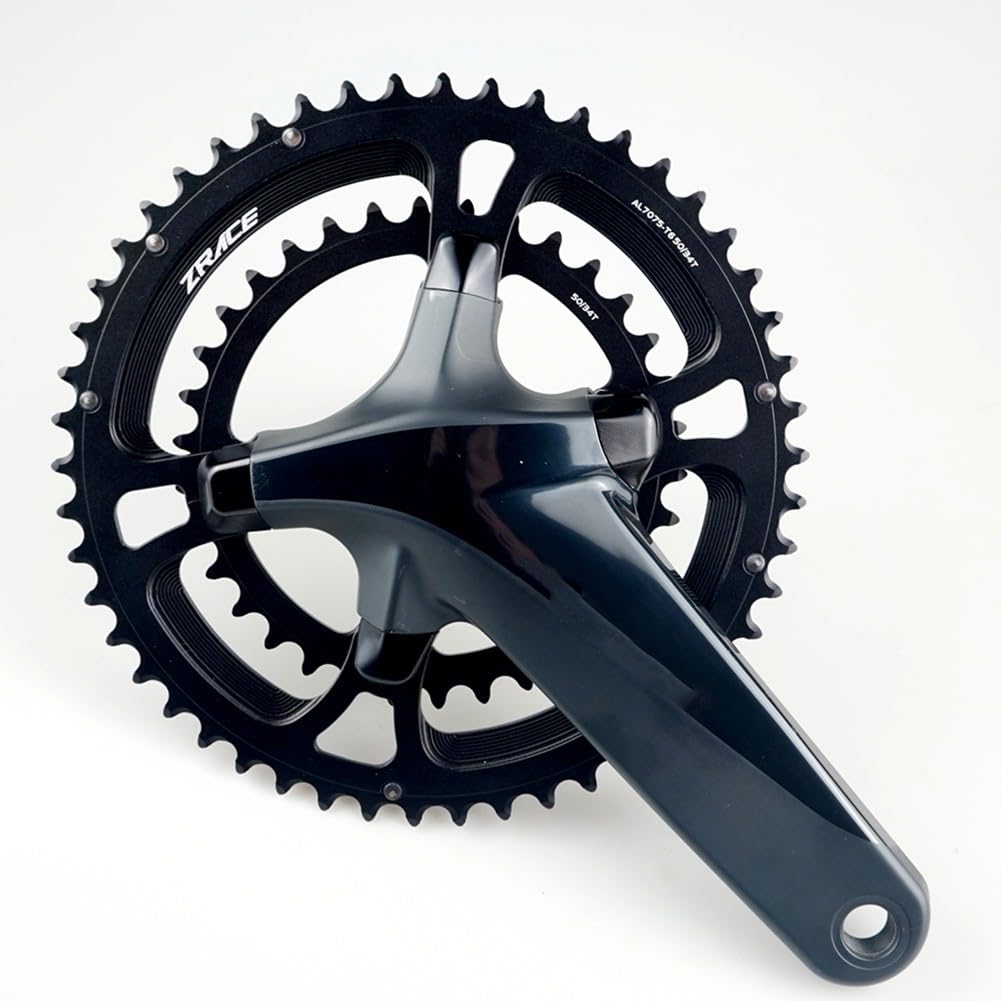 FACAIIO Plateau double 110BCD pour vélo de route Shimano 105 R7000 R8000 FC-R9100, 50-34T Aluminium 7075-T651