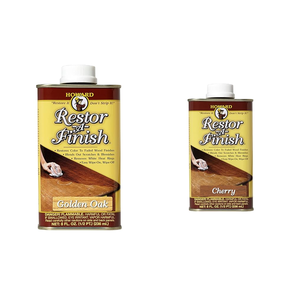 Howard Products Golden Oak Restor-A-Finish with Cherry Restor-A-Finish, 8 oz Each