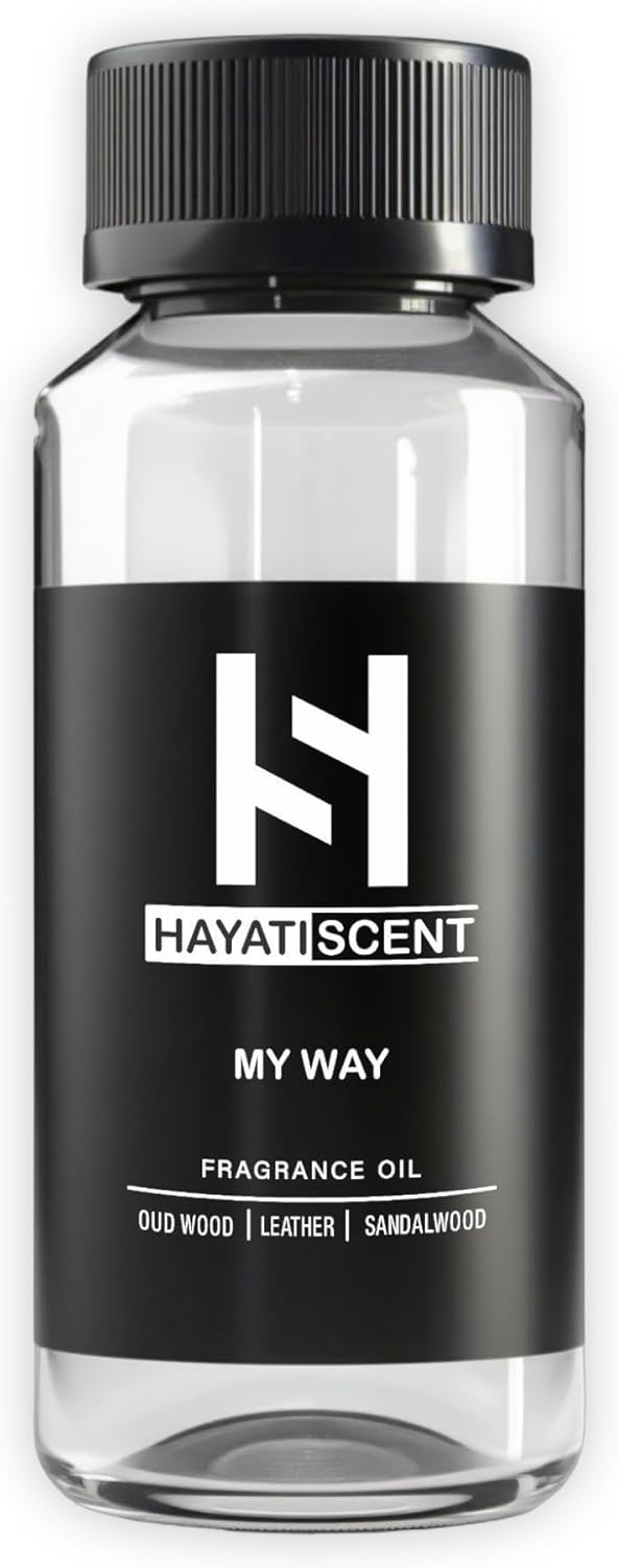 My Way Luxury Essential Oil – Hotel Collection, 120mL (4.05 fl oz) – Diffuser Oil for Home, Office, Aromatherapy – Oud Wood, Leather, Sandalwood, Cedar, Premium Scented Oil Blend
