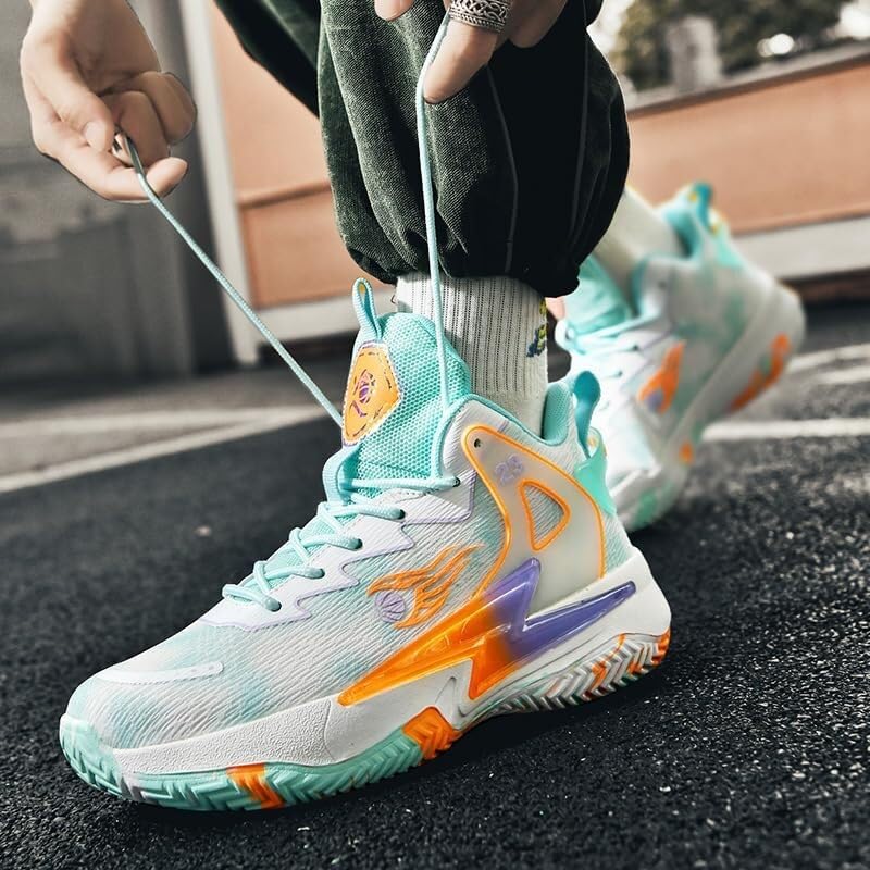 Buty Do Koszykówki Unisex Niskie Modne Dwukolorowe Trening