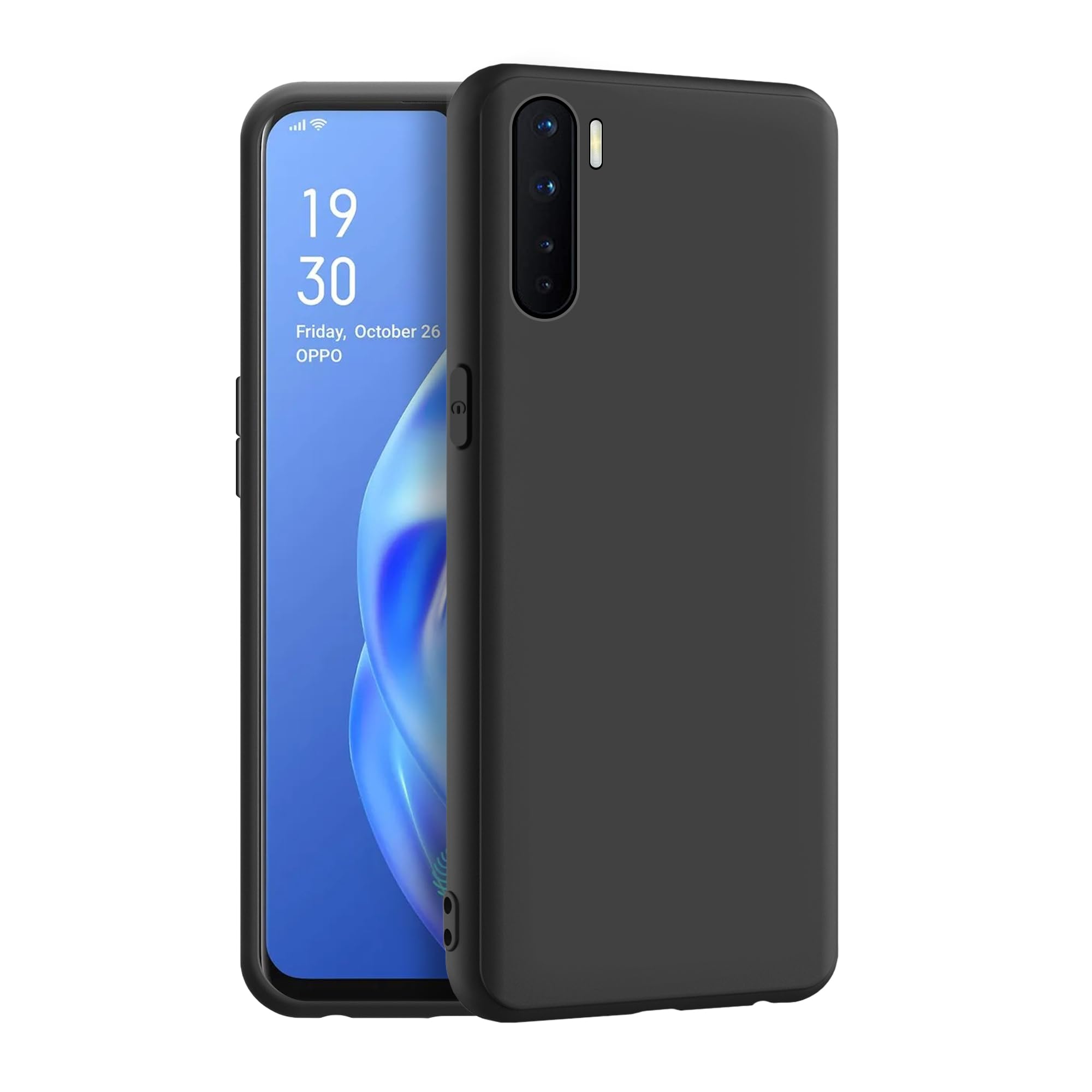 CEDO Oppo F15 Back Cover | Camera Bump Protection & Ultra Slim | Matte Soft Silicon Shock Proof Rubberised Back Case Cover (Black) (B0847LJ7LX) Amazon Price History, Amazon Price Tracker