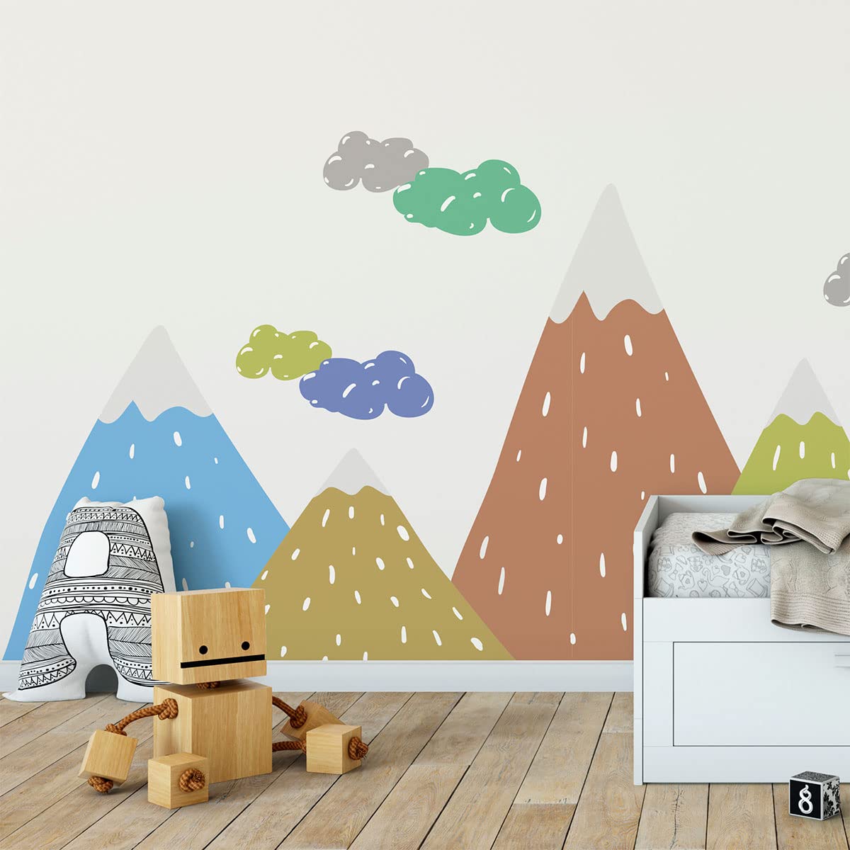 Ambiance - Pegatinas de pared para niños, decoración de habitación de bebé, adhesivo de pared gigante | Dipaka – 90 x 135 cm