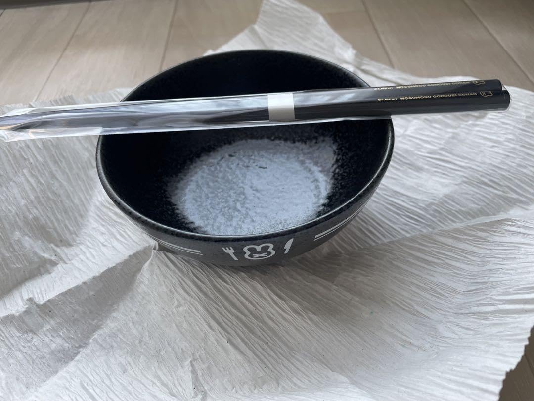 名取さなのもぐもぐごほうびお茶碗＆おはしセット 受注生産】名取さなのもぐもぐごほうびお茶碗＆おはしセット