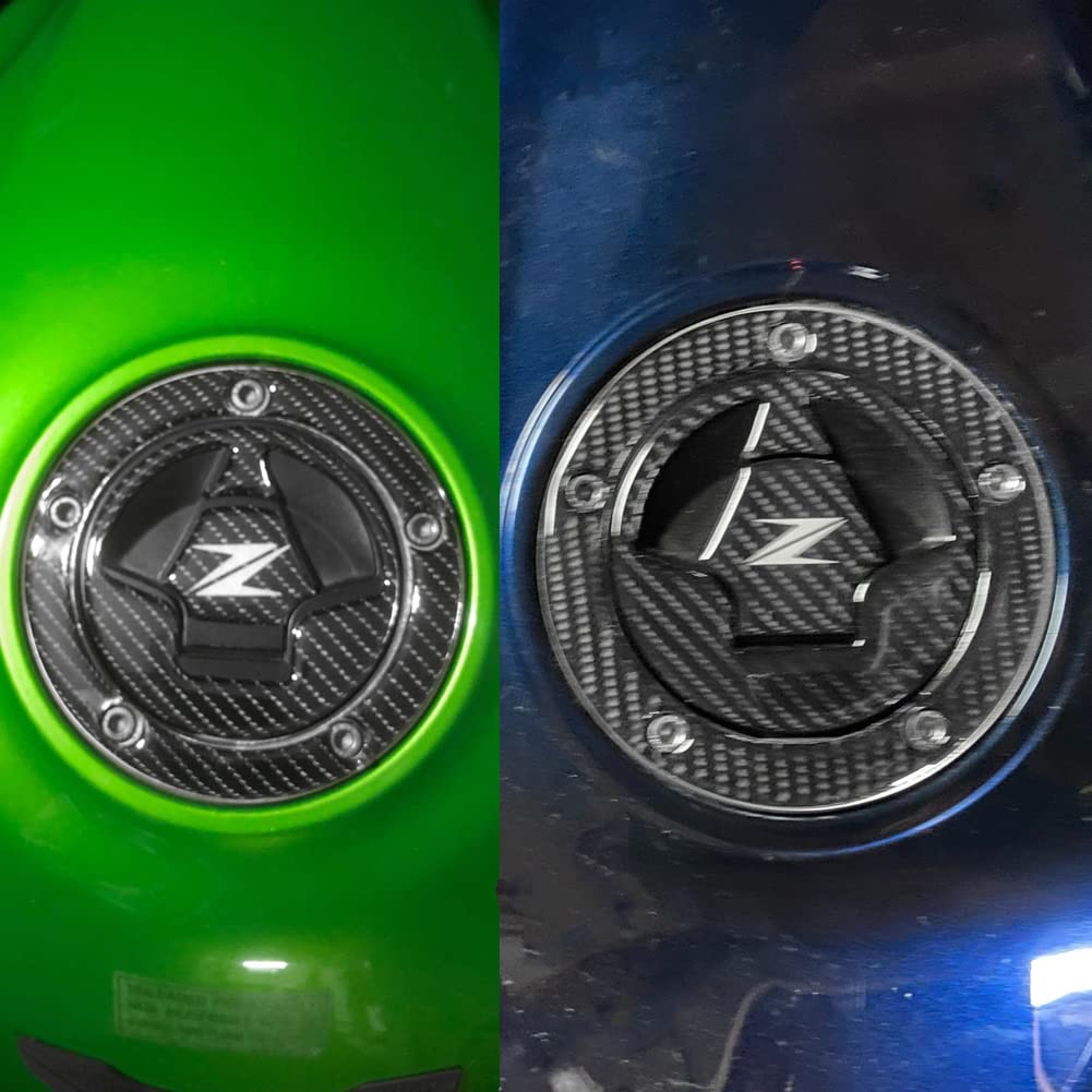 Adesivo Tappo Serbatoio Carburante, Tappetino per Trazione e Protezione Del Serbatoio Compatibile con ZX6R 10R 12R 14R ZZ1400 Z750 Z800 Z1000 Ninja650R ER6N