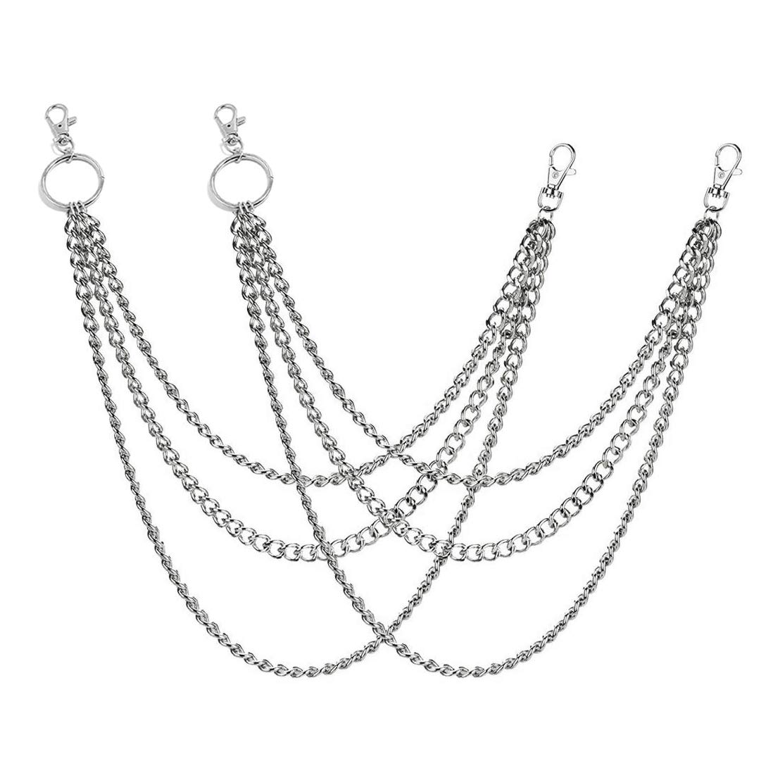 Catena Per Jeans Hip Hop - 60cm Con Portachiavi, Stile Gotico Rock - Foto 6