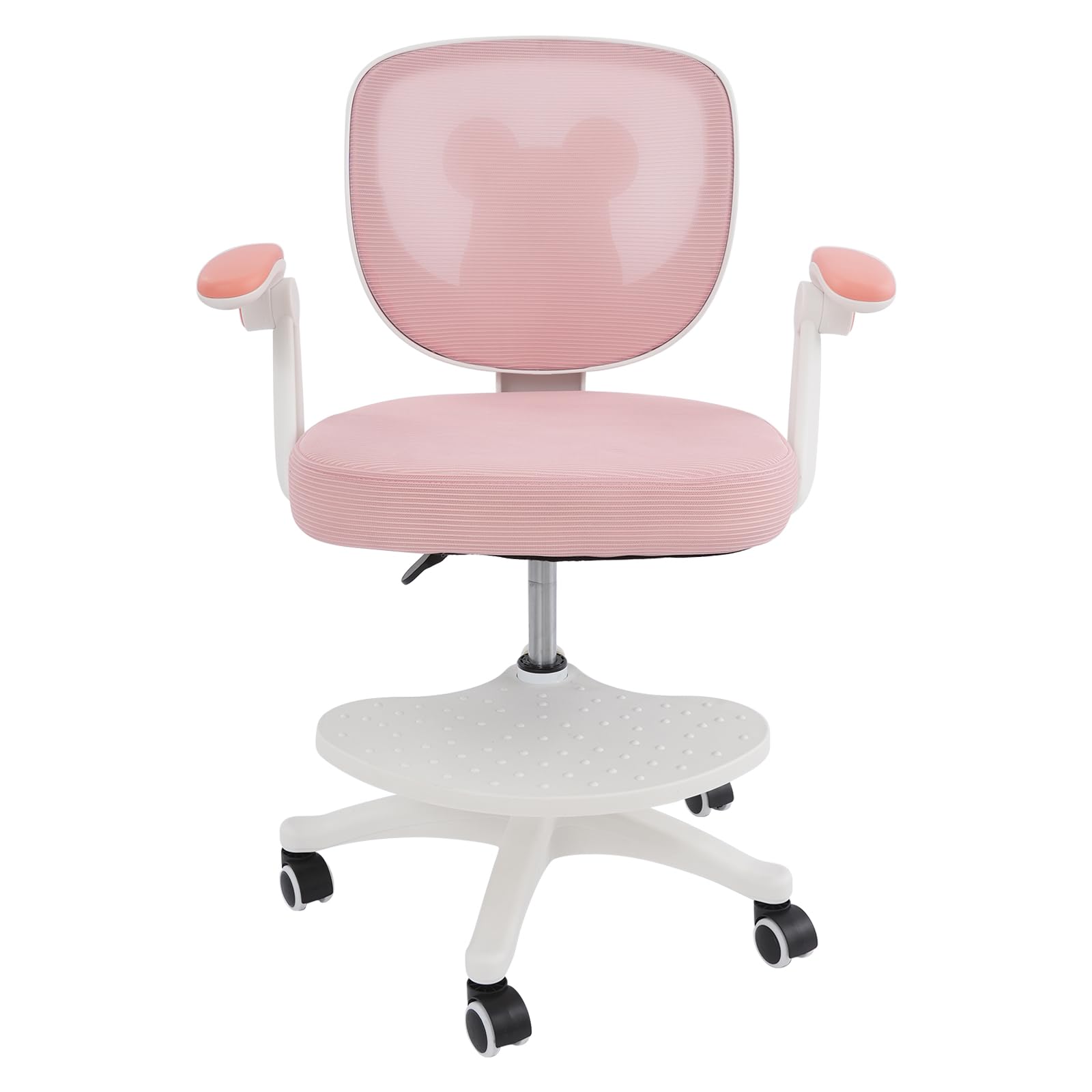 Desk Chair for Kids from 6 Years, Height Adjustable Swivel Chair for Kids, Ergonomic Desk Chair with Armrest, Backrest and Wheels, Desk Chair for Kids and