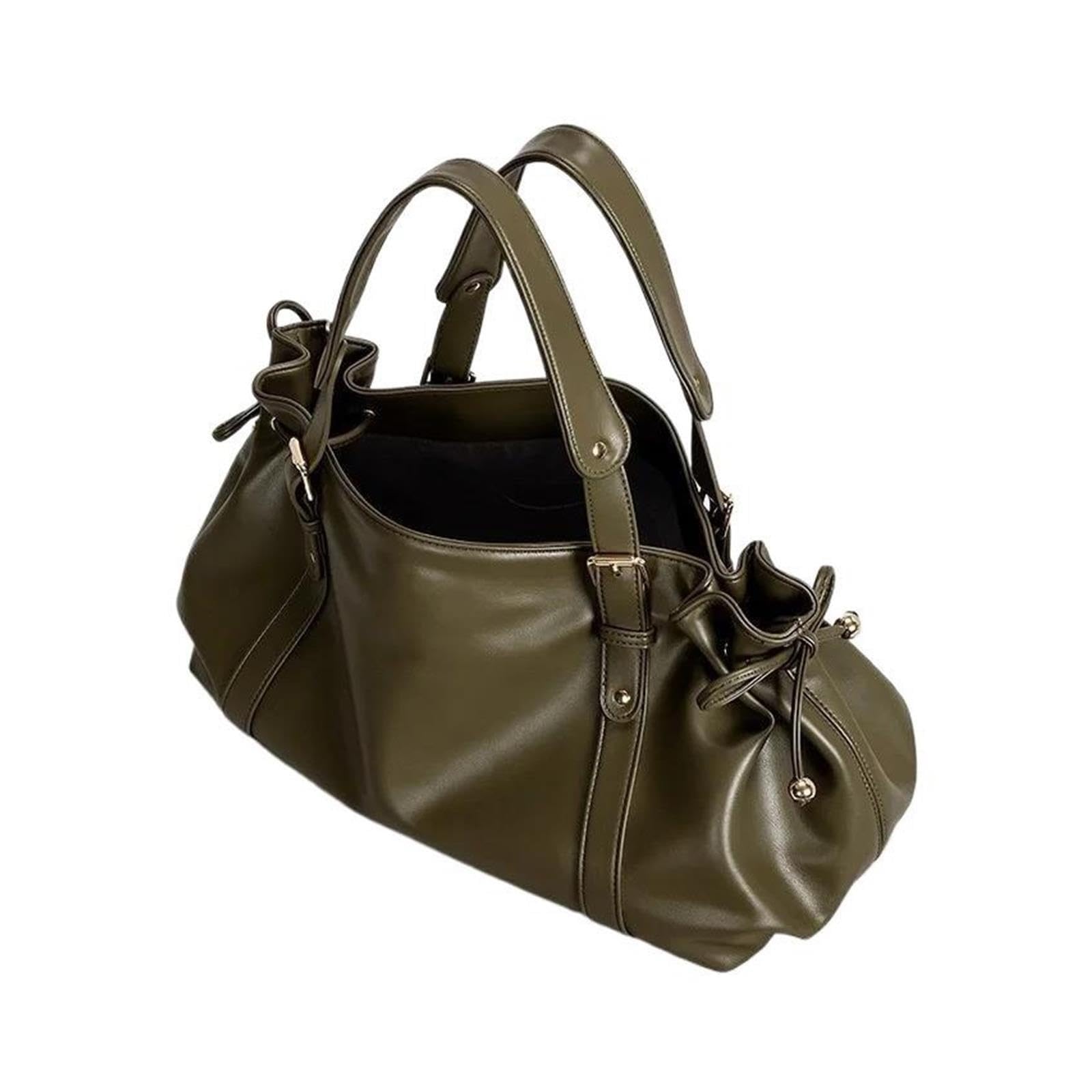 Bolso Tote de Cuero Suave con cordón for Mujer