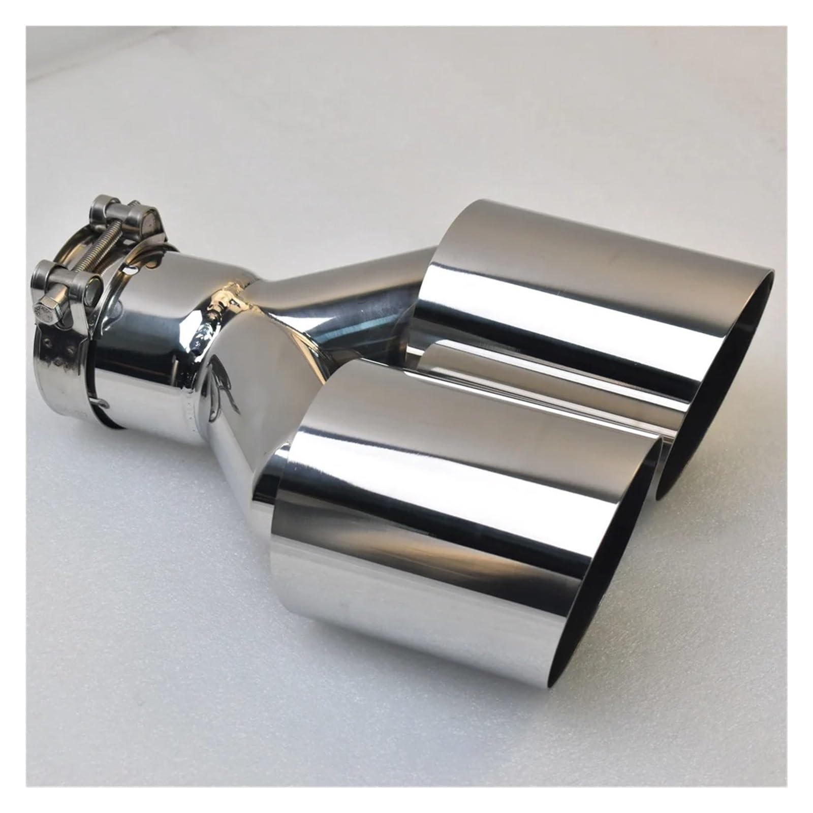 Tubo di scappamento per Auto Terminale Scarico Modificato Marmitta Per Auto In Acciaio Inossidabile Grosso Calibro 115 Gola Coda Universale Scarico Per Accessori Auto Opachi Tubo di Scappamento(76MM I
