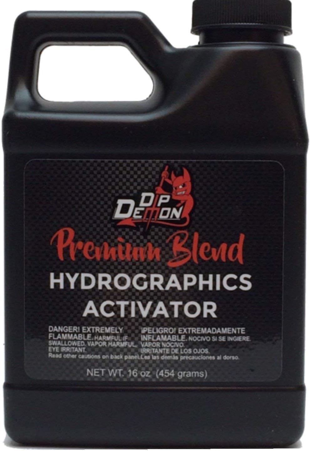 DIP DEMON Hydrographic Film Activator Premium Blend Liquid Hydro Graphic Water Transfer Activator Hydro Dip Dipping 16oz