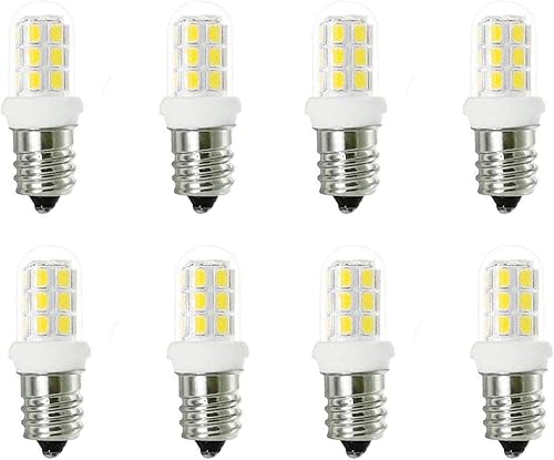 Miniatura 8 de ZSSXOLED Paquete de 8 bombillas LED C7 E12 de repuesto para lámparas de sal del Himalaya de 15 W, bombillas de luz nocturna, candelabros, bombillas