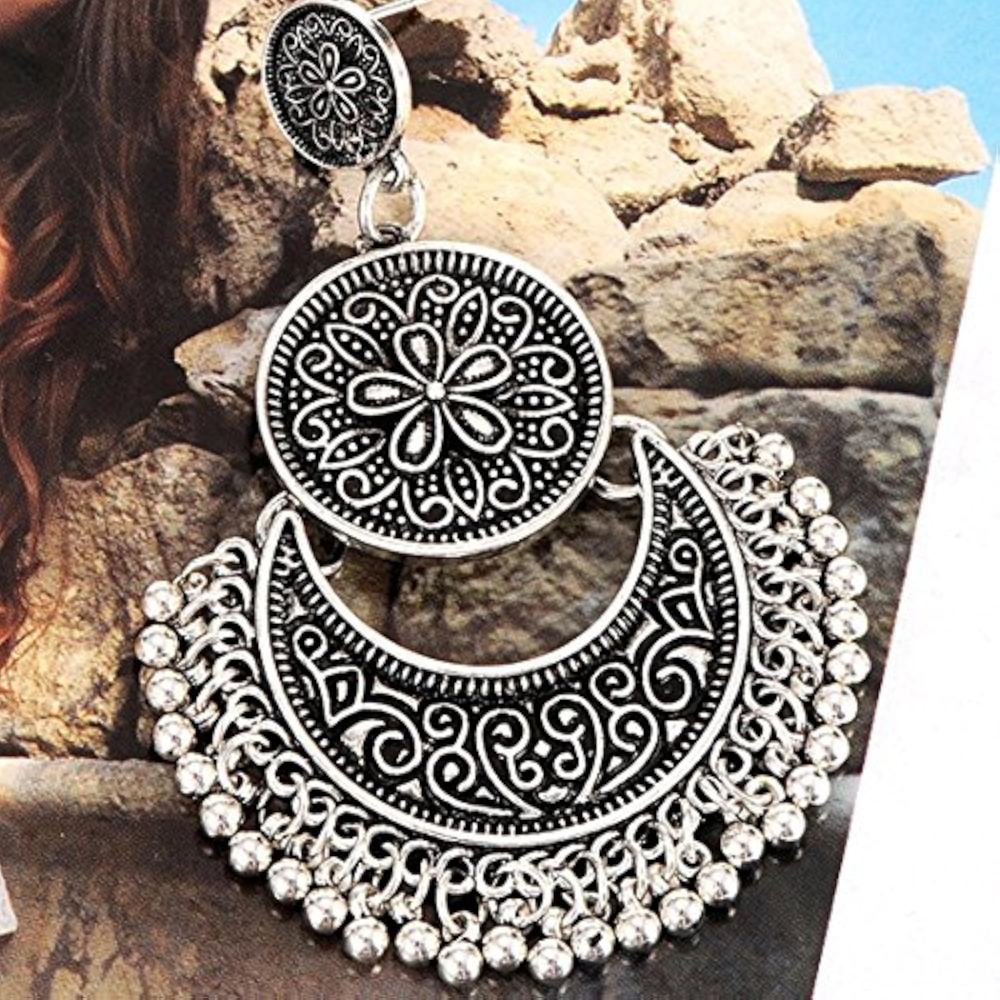 Pearl Plated Traditional Earrings For Women