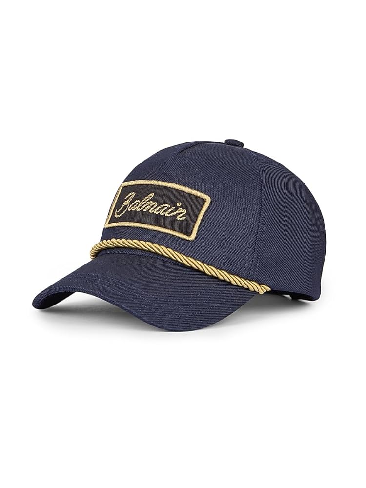 Amazon.com: Balmain, Embroidered Logo Patch Baseball Cap