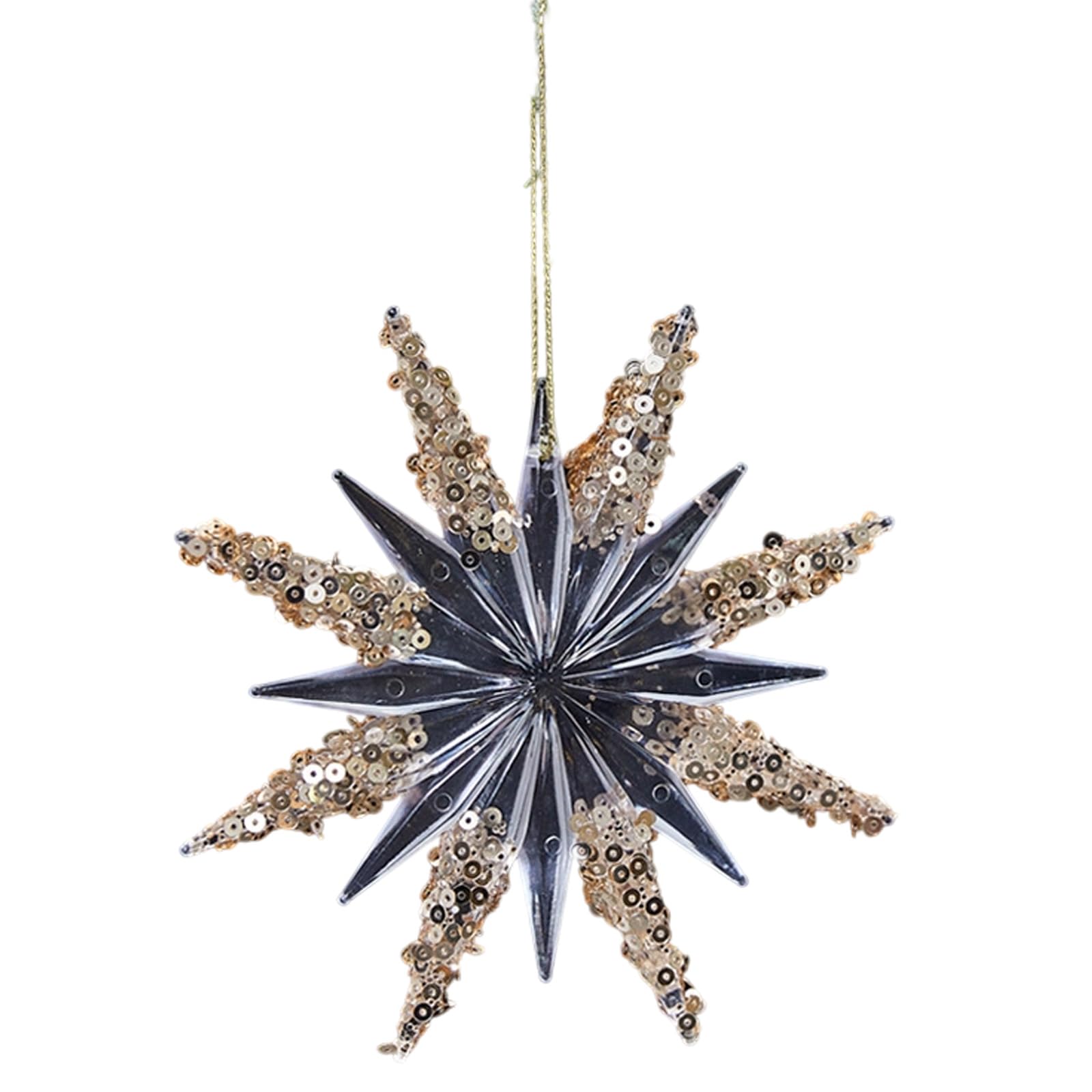 Xjdzineq Sturdy Acrylic Snowflake Deer Christmas Ornament Sparkling Shatterproof Holiday Decoration for Home & Tree Decor Clear Snowflake Reindeers Decoration