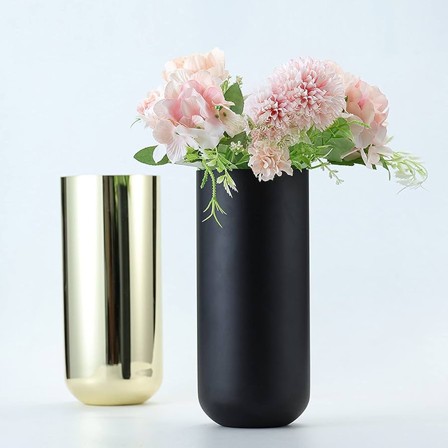 花瓶　金属製 Amazon.co.jp: 金属製花瓶 ステンレス花瓶 金属製フラワーベース