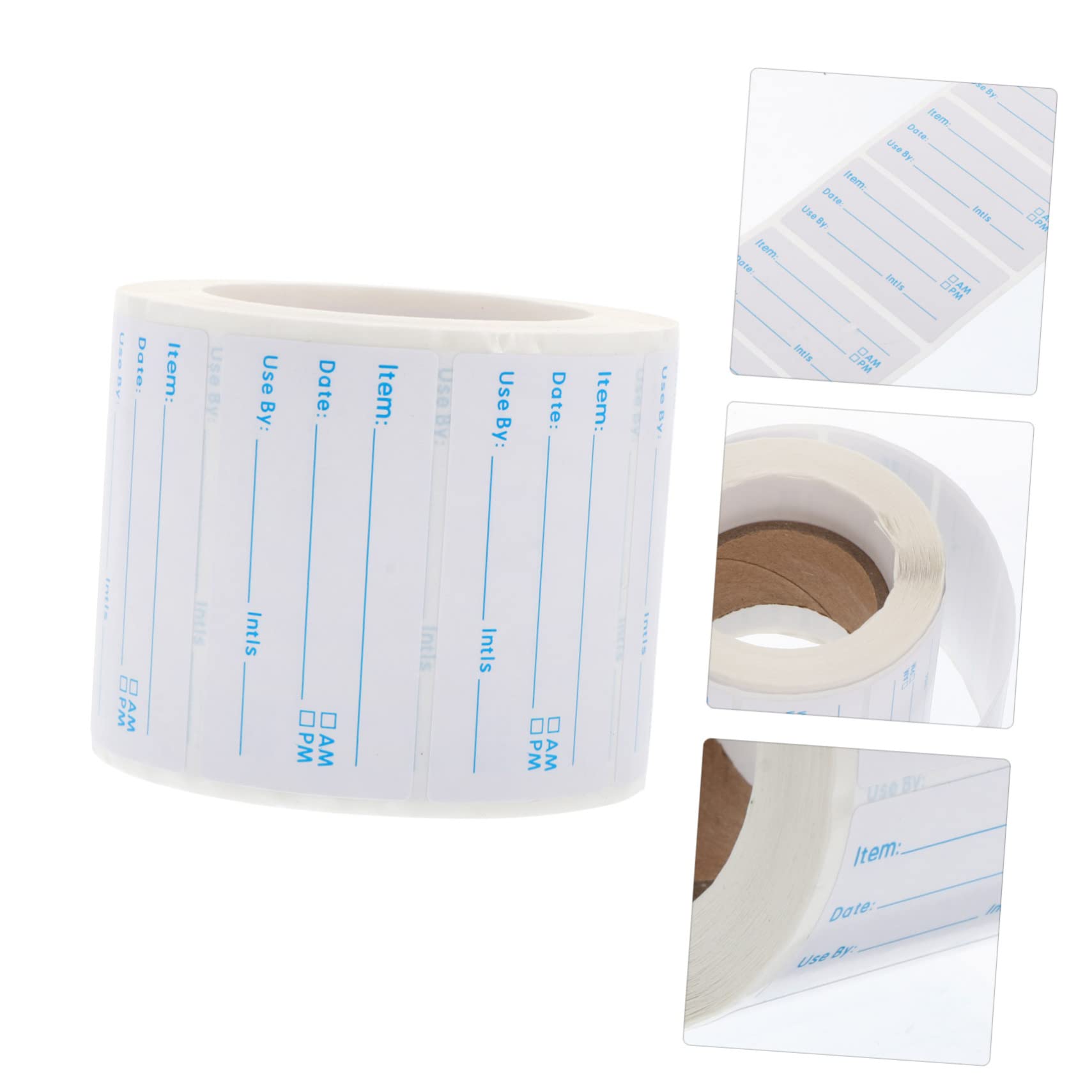 Lurrose 10rotoli Etichette Adesive Per Alimenti Stickers Scrivibili Per Data Per e Congelatore Facili Rimuovere Residui Etichette Per Barattoli e Contenitori