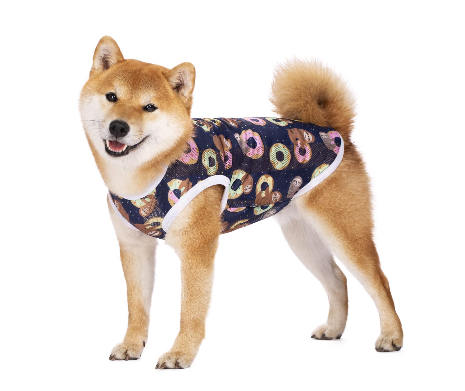 Pet Clothes,Dog Summer T-Shirt Cool Breathable Sunscreen Dog Vest Clothes Outfit Costume for Medium Large Dogs โ image 1